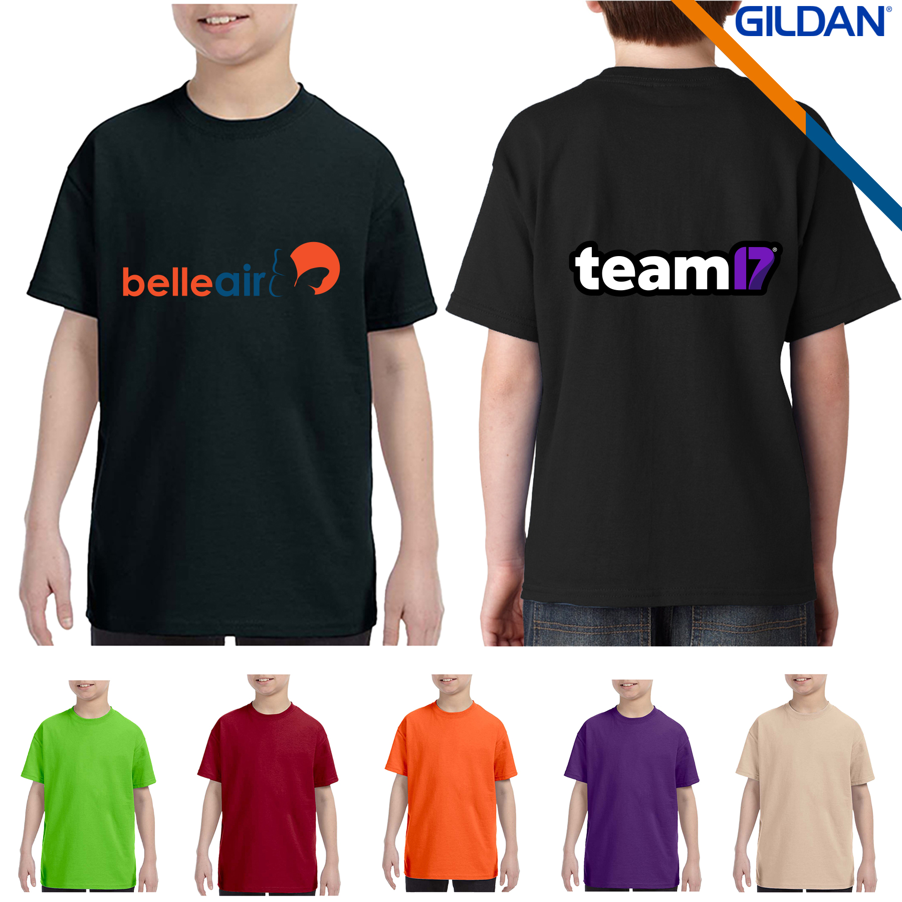 Gildan® 5.3 oz Heavy Cotton Youth T-Shirts 13