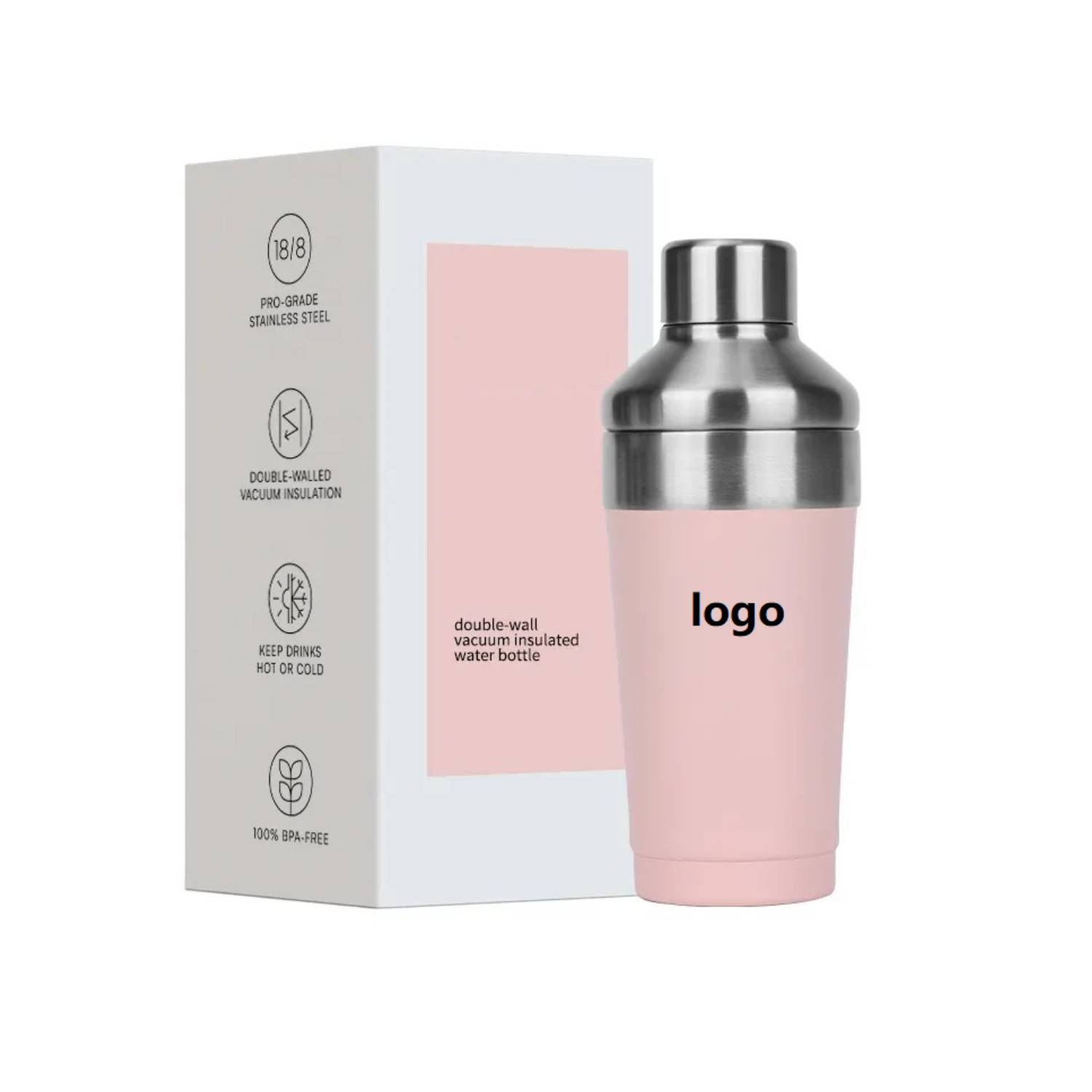 Vacuum Insulated Stainless Steel Cocktail Shaker, 16 oz. 3