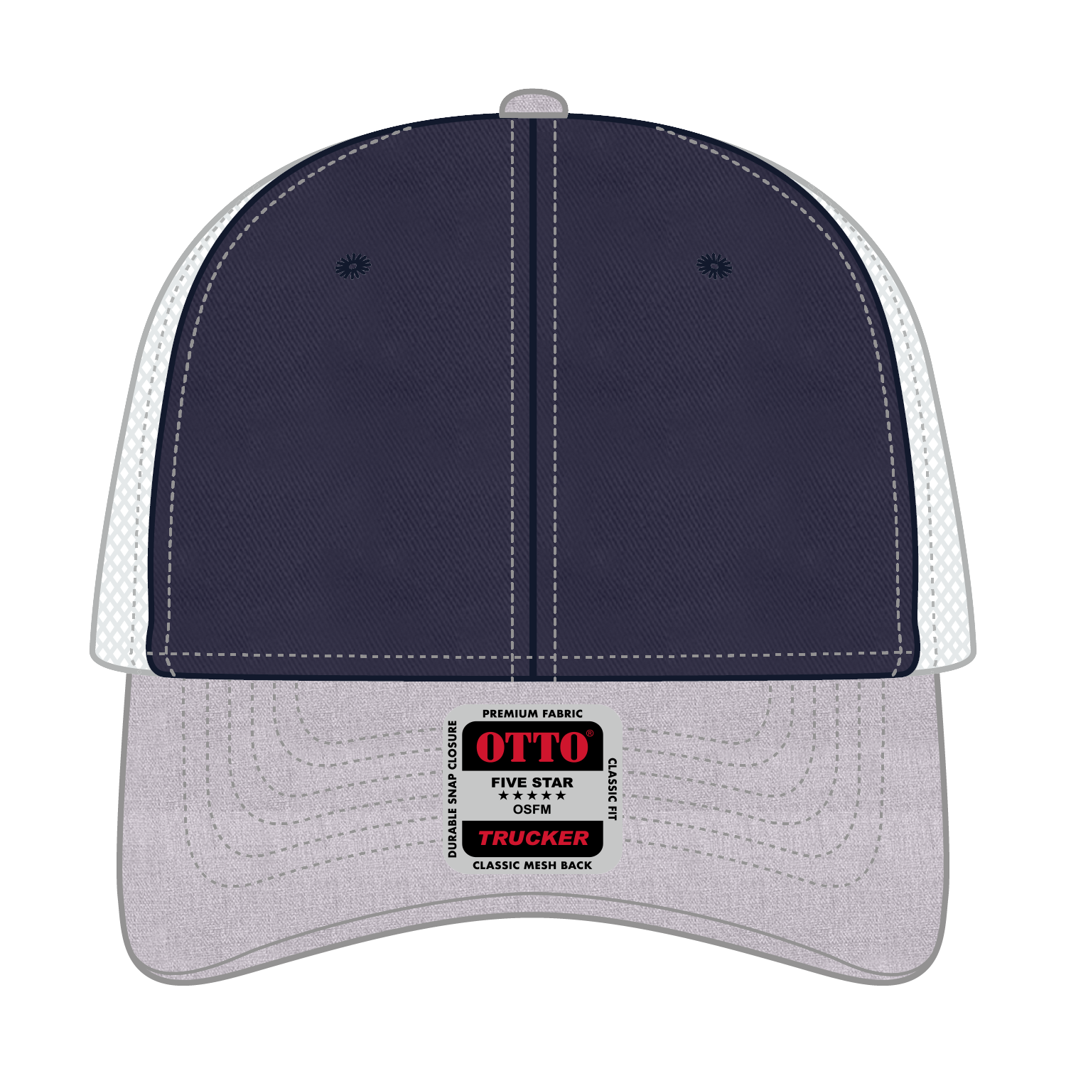 OTTO CAP® 6 Panel Low Profile Mesh Back Trucker Hat 167