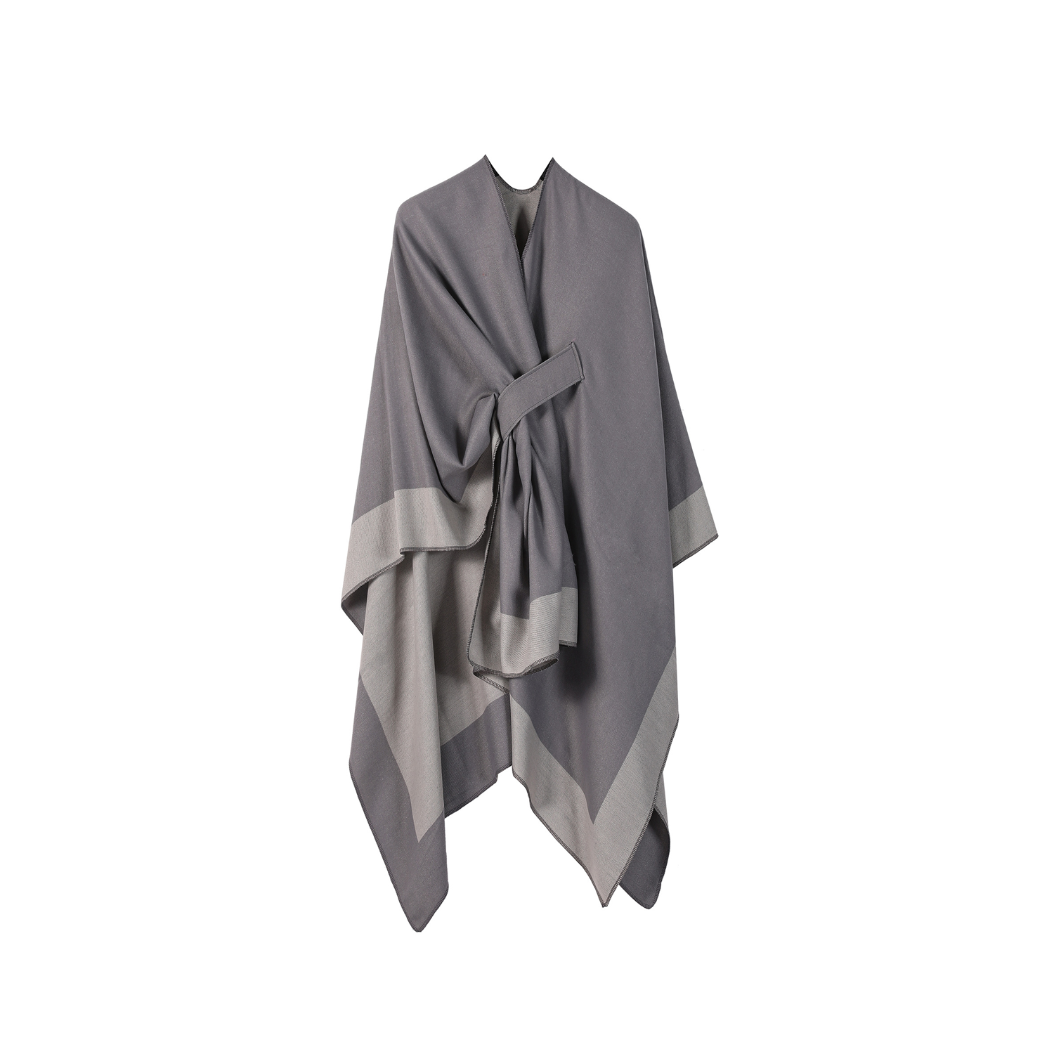 Simple Multi-functional Warm Shawl Outwear 4