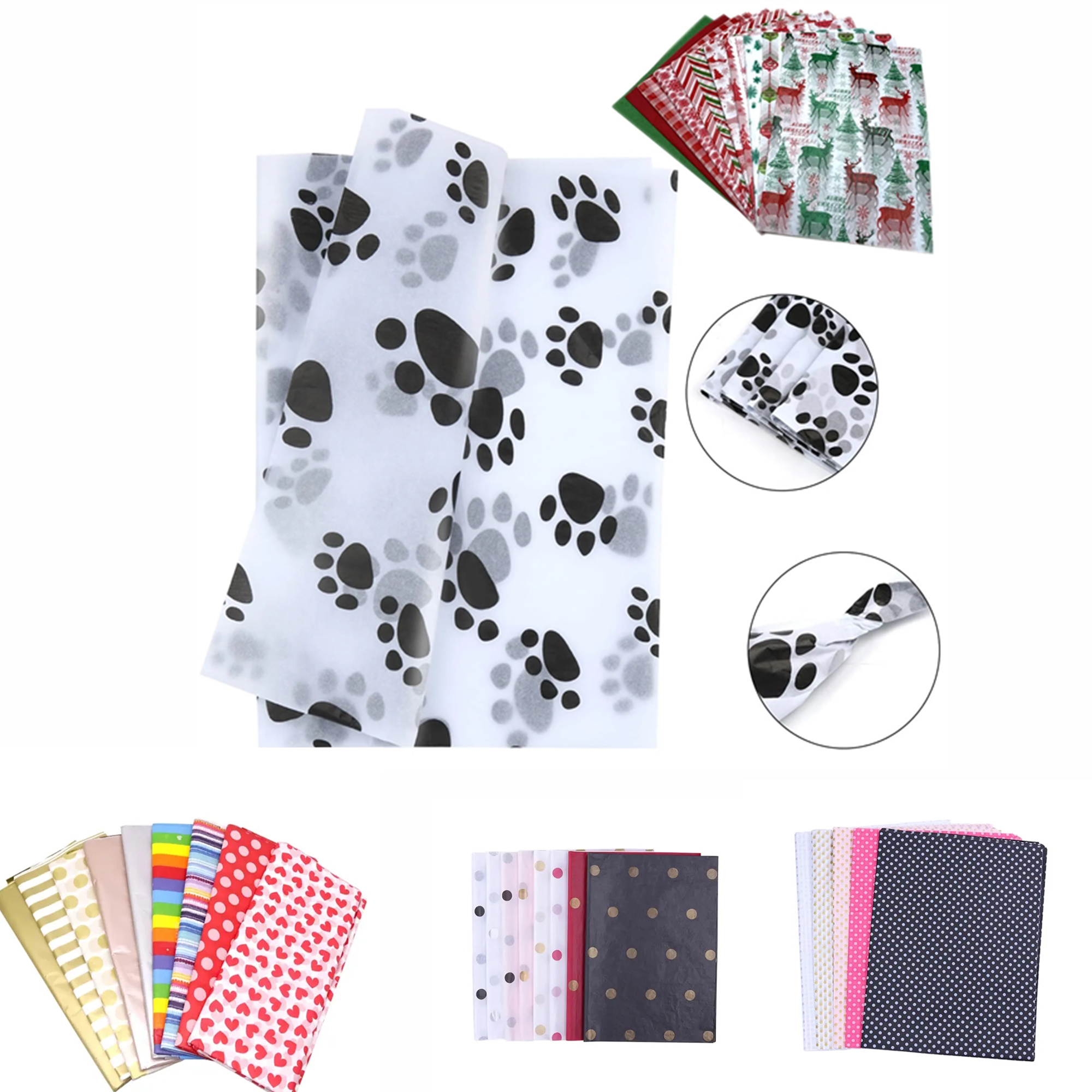 Custom Printed Tissue Paper For Gift Wrapping MOQ 100pcs 1