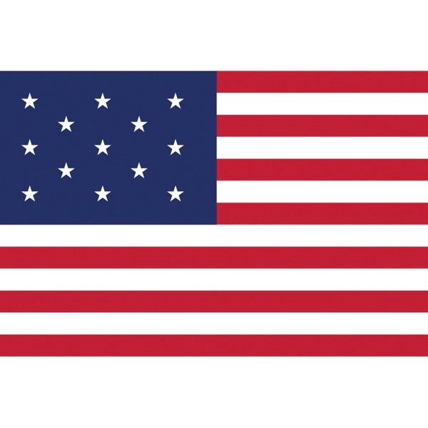 Historical US 13 Stars Flag 2