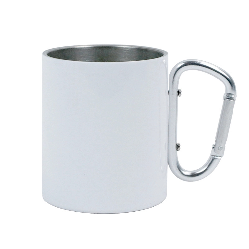 10 oz.Stainless Steel Cup With Carabiner Handle 10