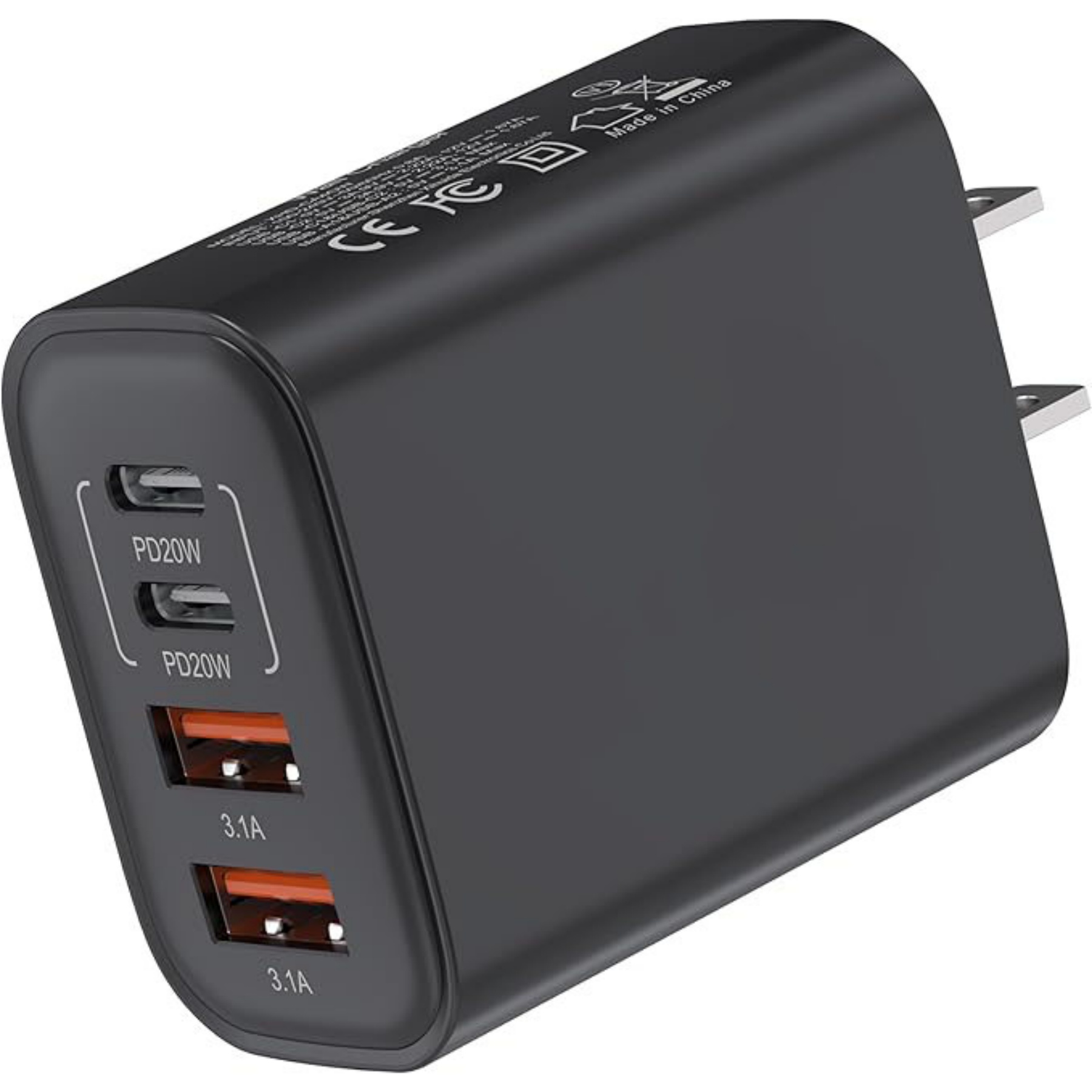 40W 4 Ports Fast Charging Block 5