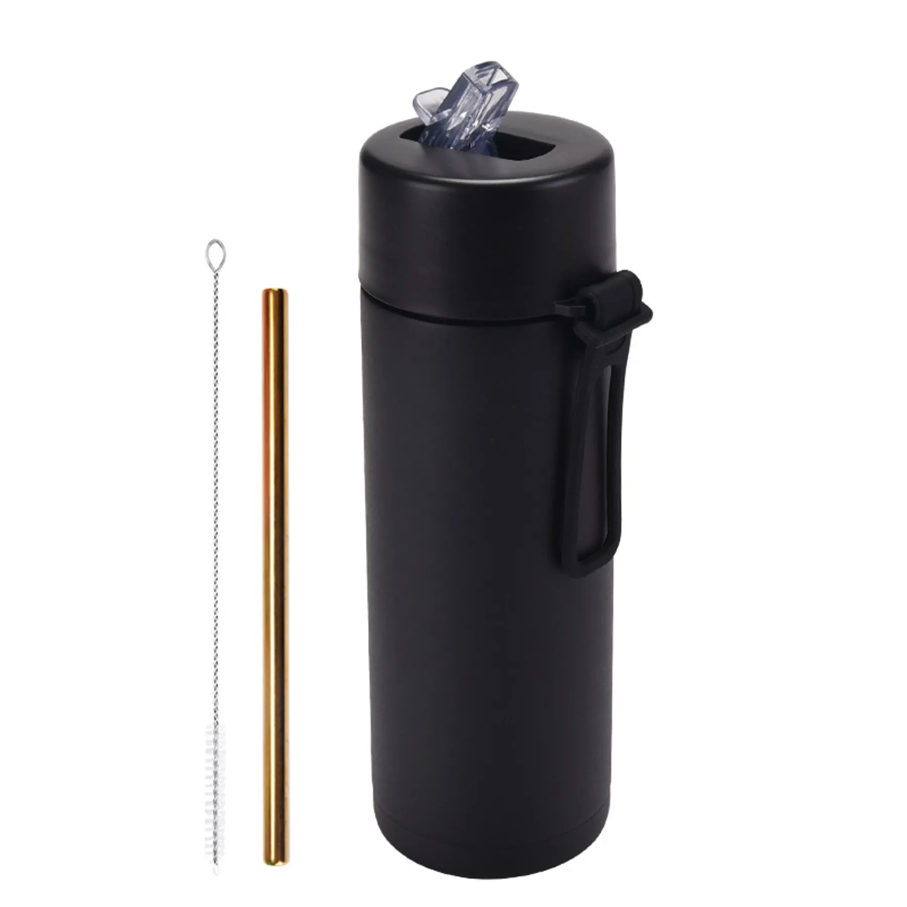 22 Oz. Stainless Steel Straw Cup with Silicone Strap 3