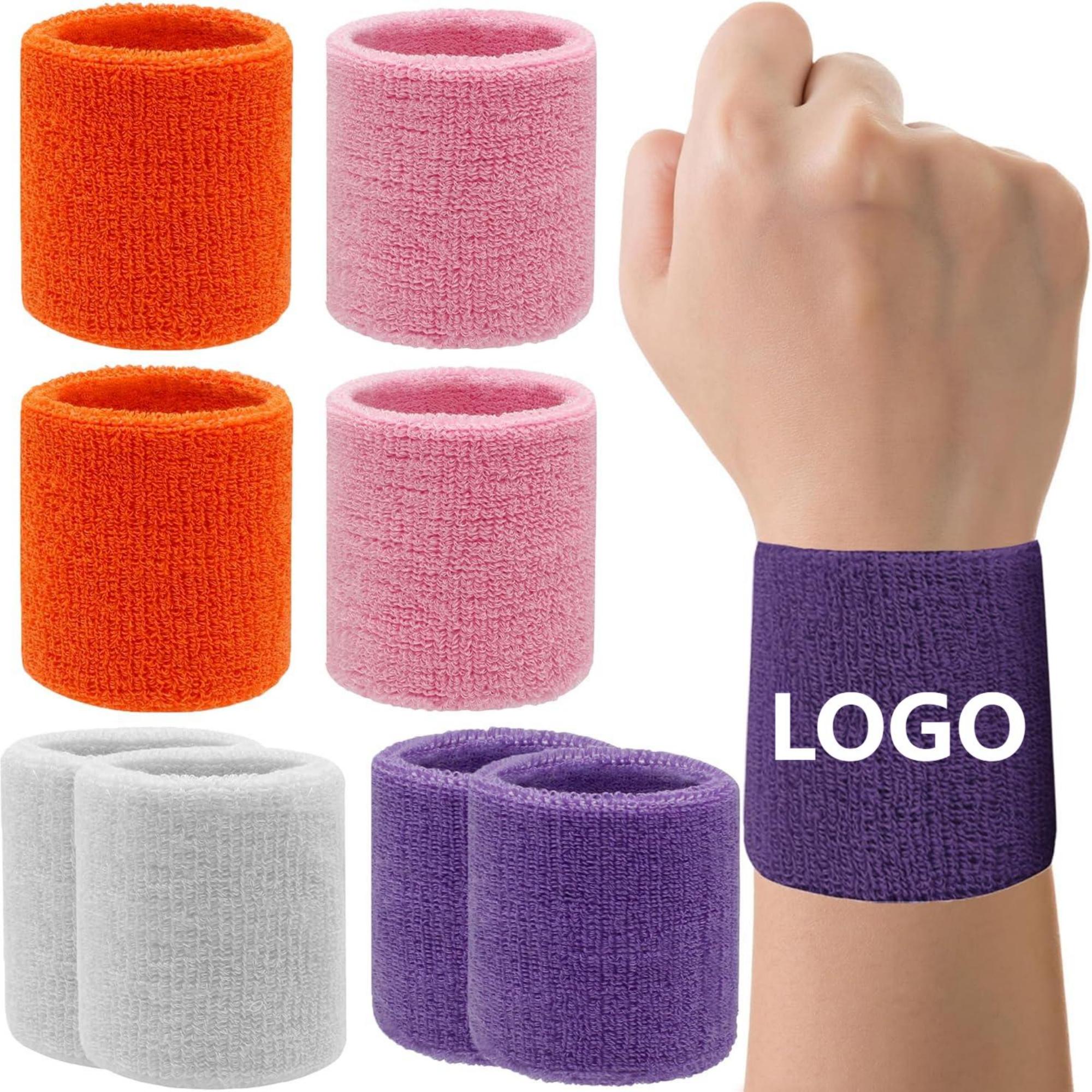Sports Sweatband Wrist Guards With Embroidery 2