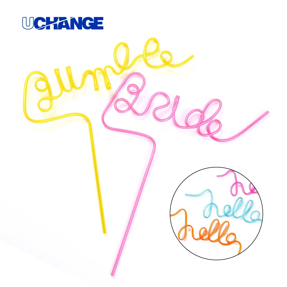 Silly Crazy Straws for Kids Reusable Plastic Loop Curly Crazy Drinking Straws for Classroom Activiti 6