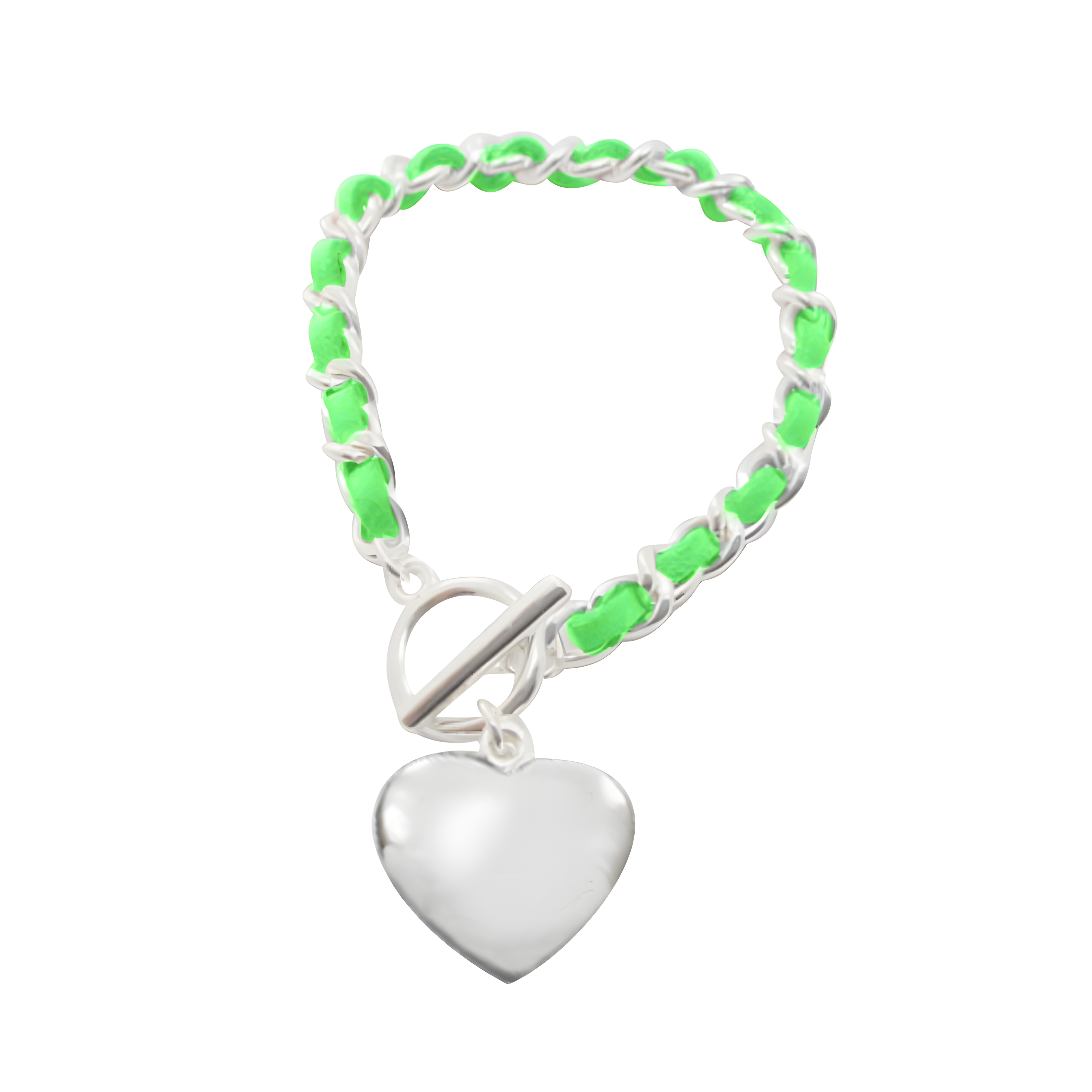 Enamel Heart Charm Bracelet 3