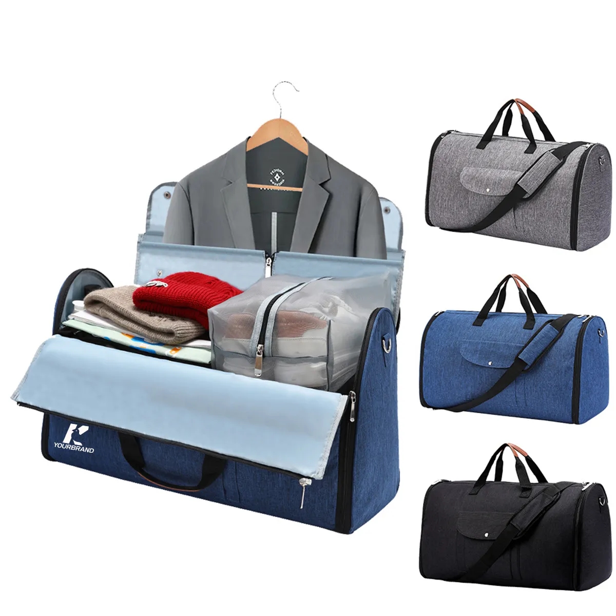4 in 1 Hanging Suit Convertible Travel Carry on Garment Bag 3