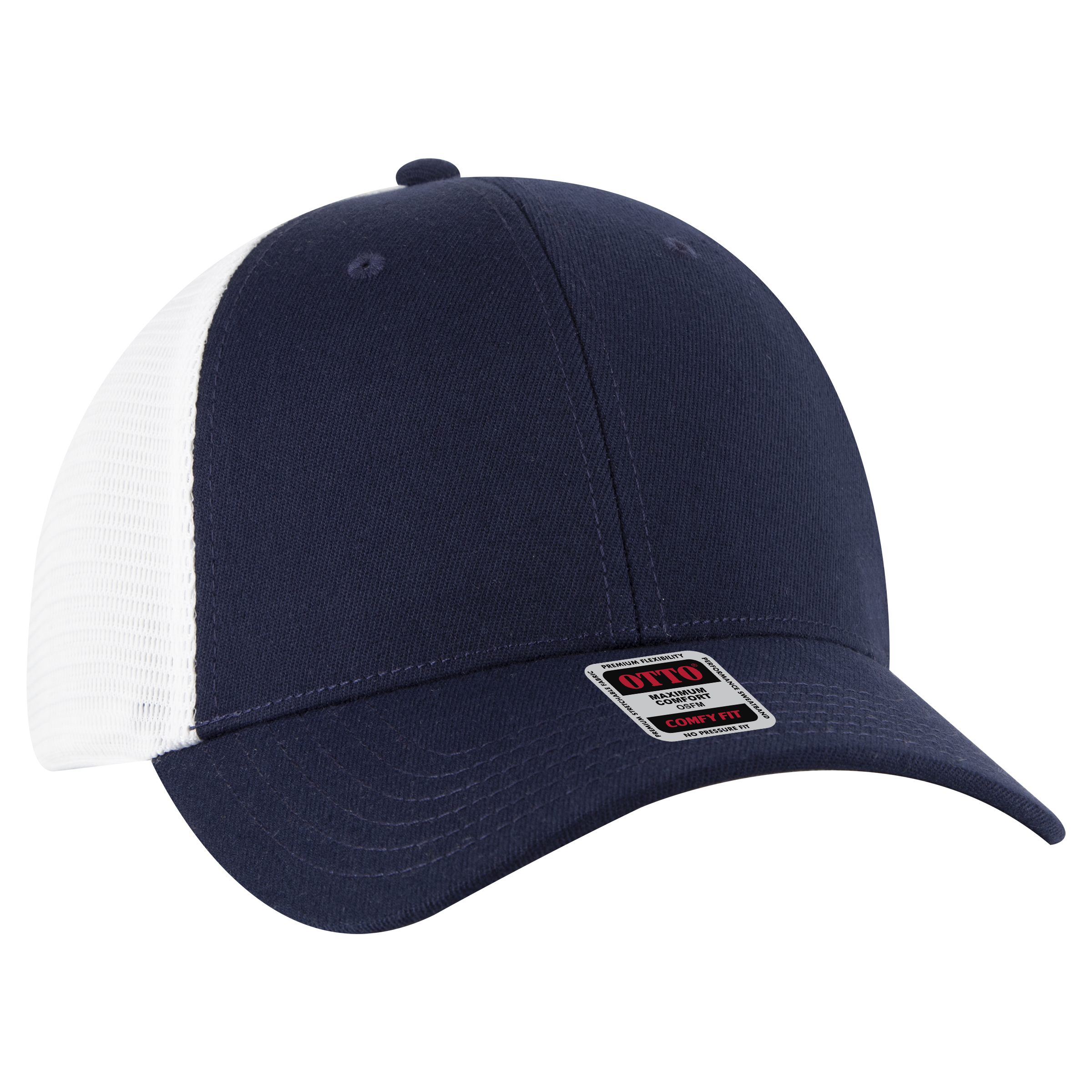 OTTO CAP® OTTO FLEX® Fitted 6 Panel Low Profile Mesh Back Trucker Hat 9