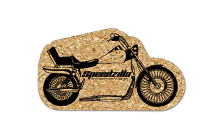 Motorcycle Cork Coaster 3