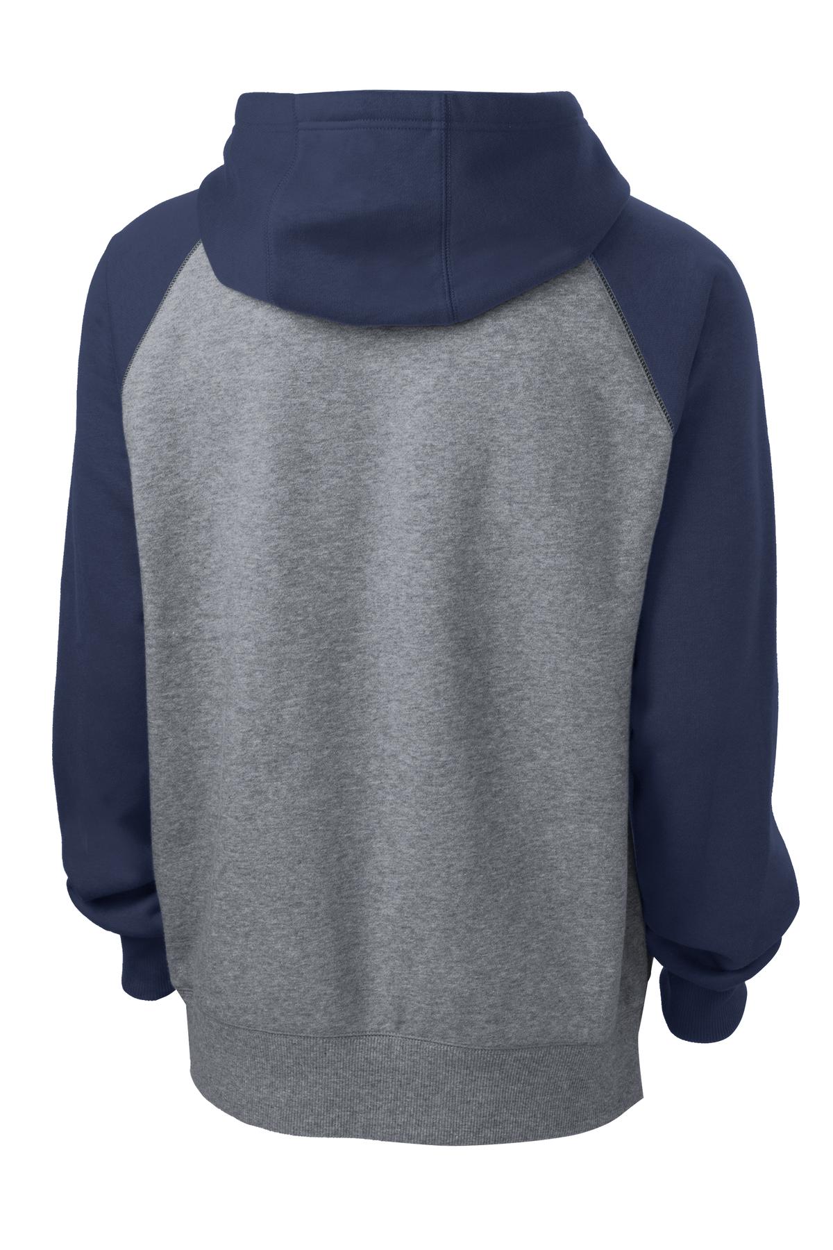 Sport-Tek Raglan Colorblock Pullover Hooded Sweatshirt. ST267 10
