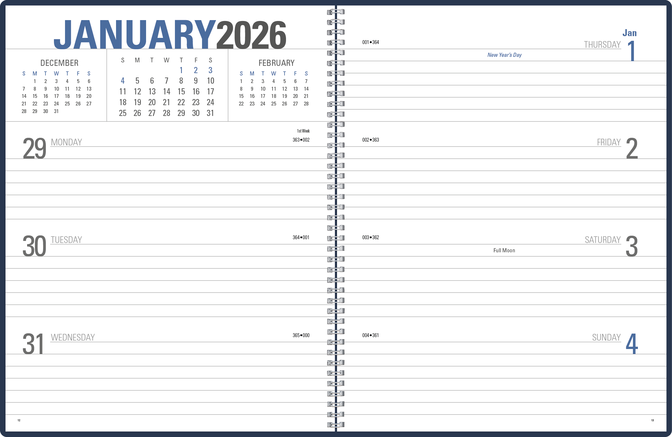Triumph® Calendars Classic Weekly Planner 57