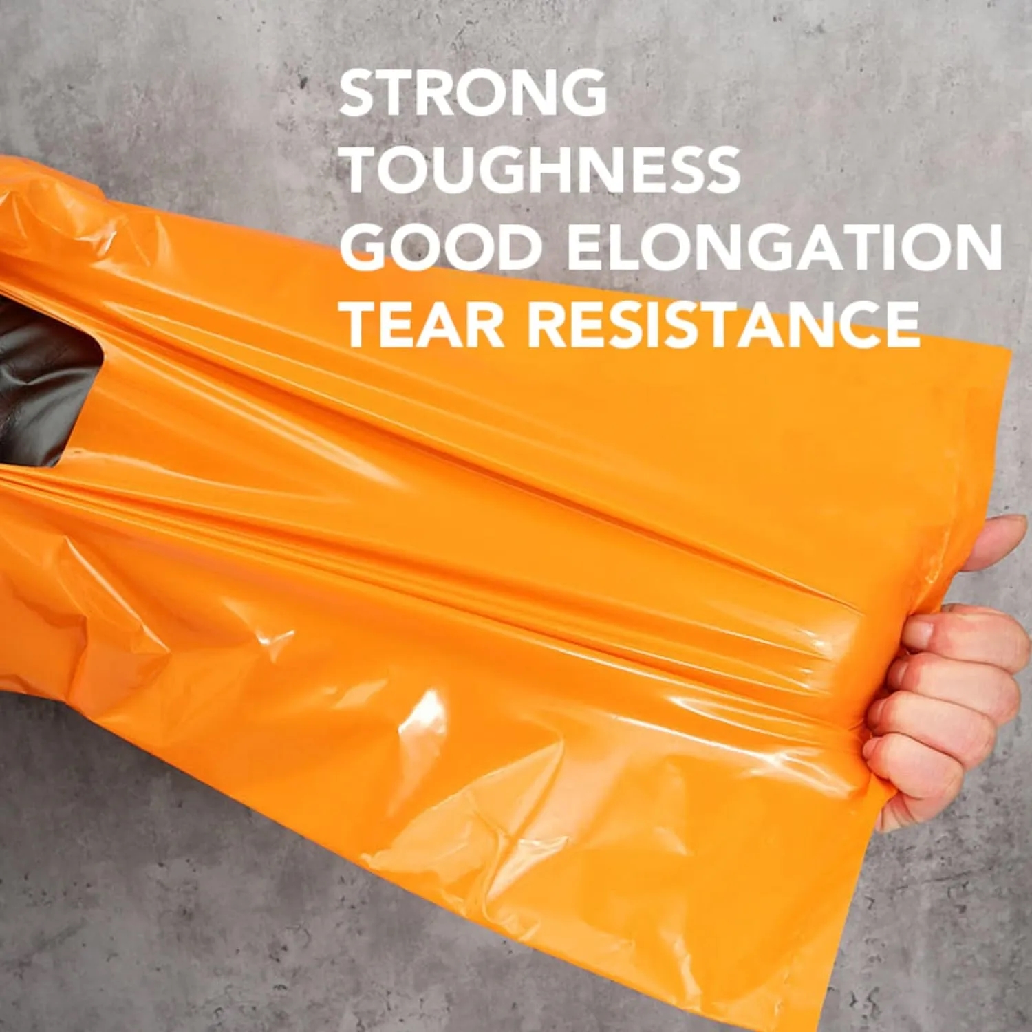 Die Cut Fold-Over Reinforced Plastic Bag 3