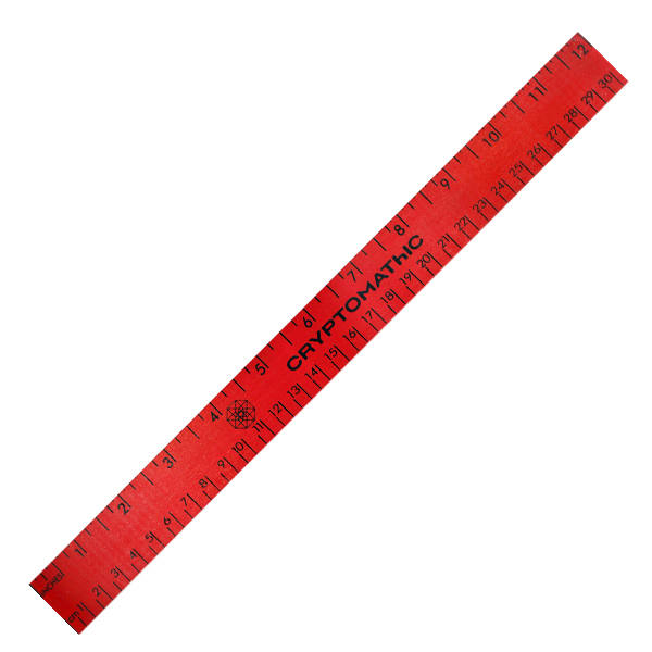 12" Enamel Wood Ruler - English & Metric Scale 7