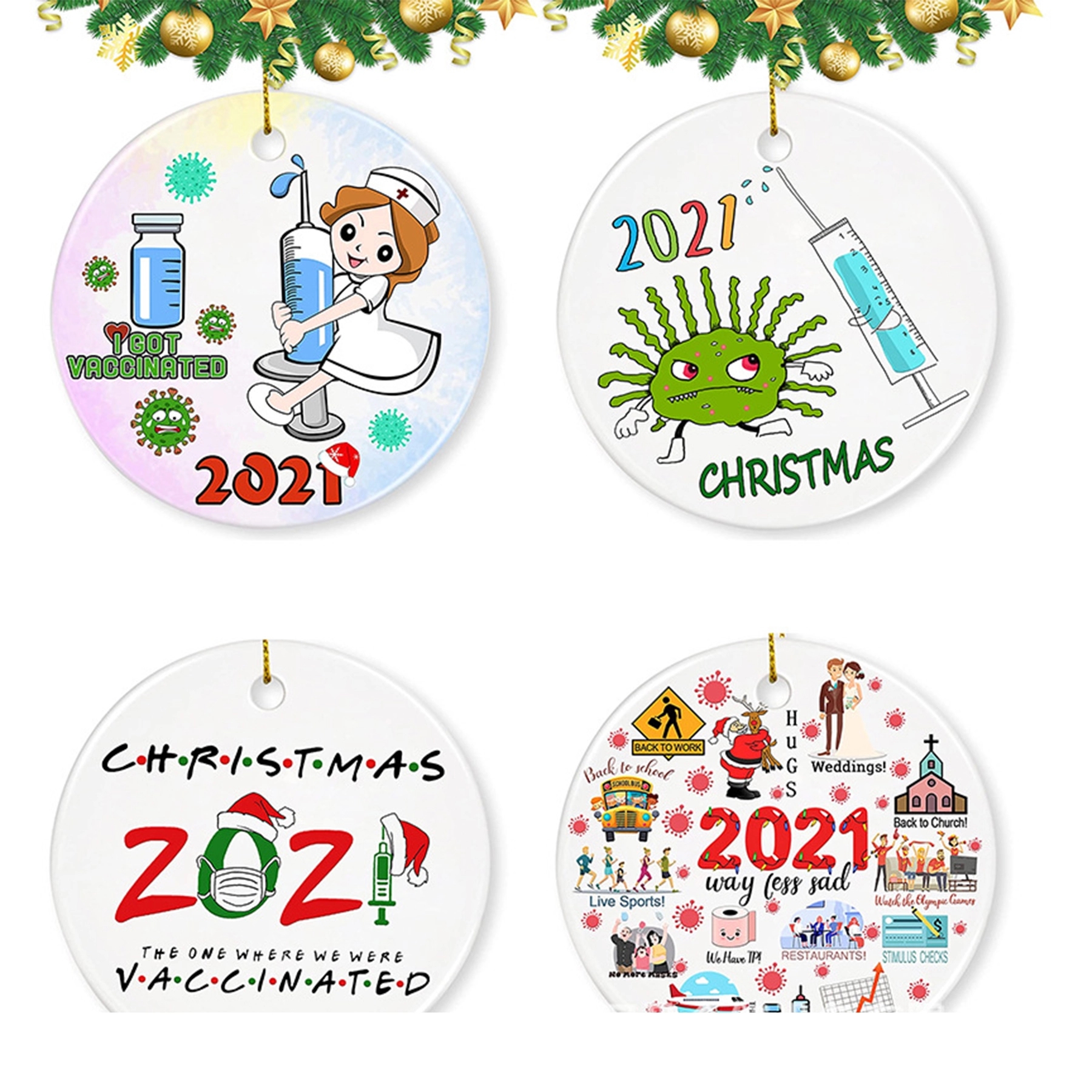 2021 Xmas Christmas Ornament decoration 5