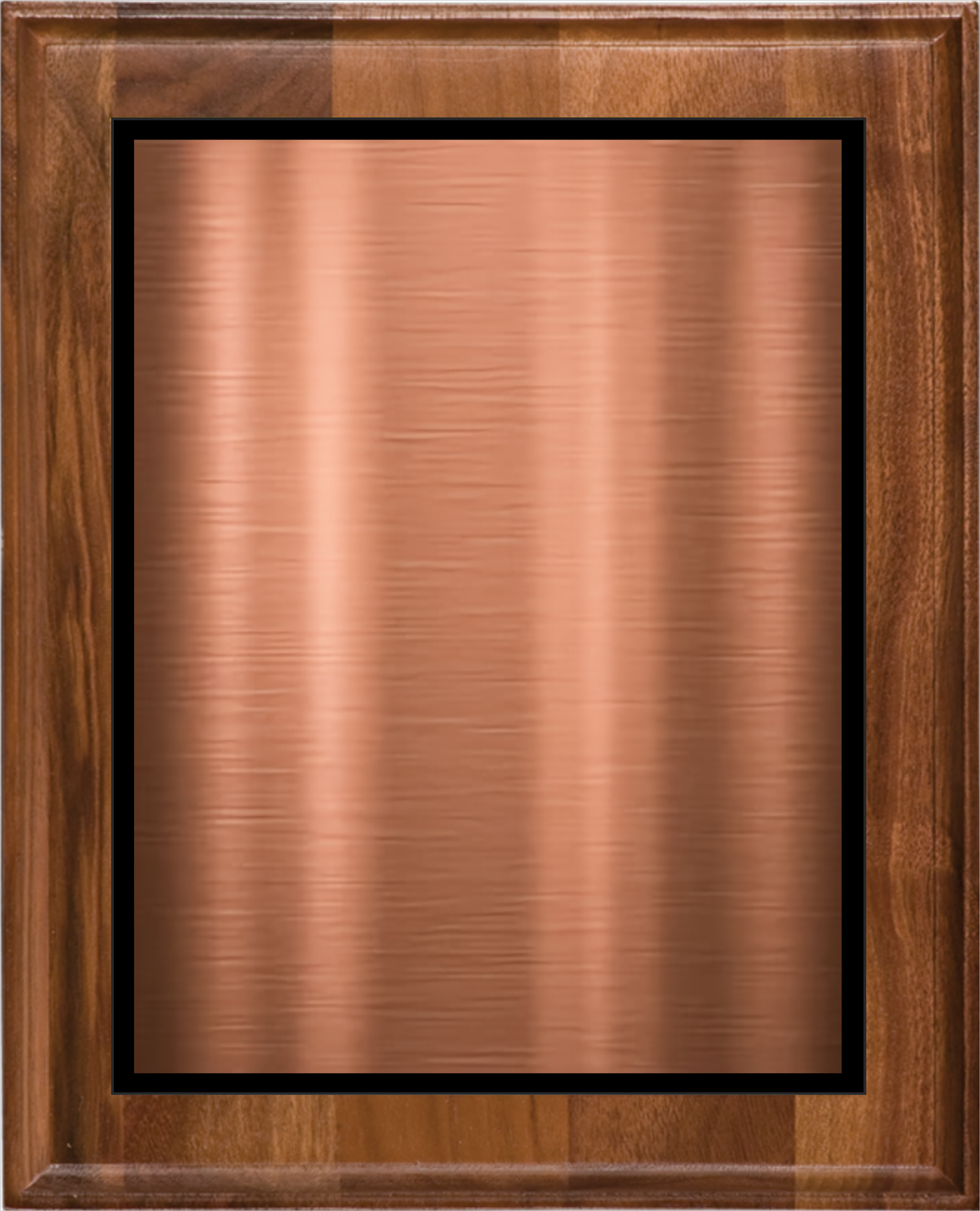 Walnut Wood Plaque w/Choice of Double Plate 18