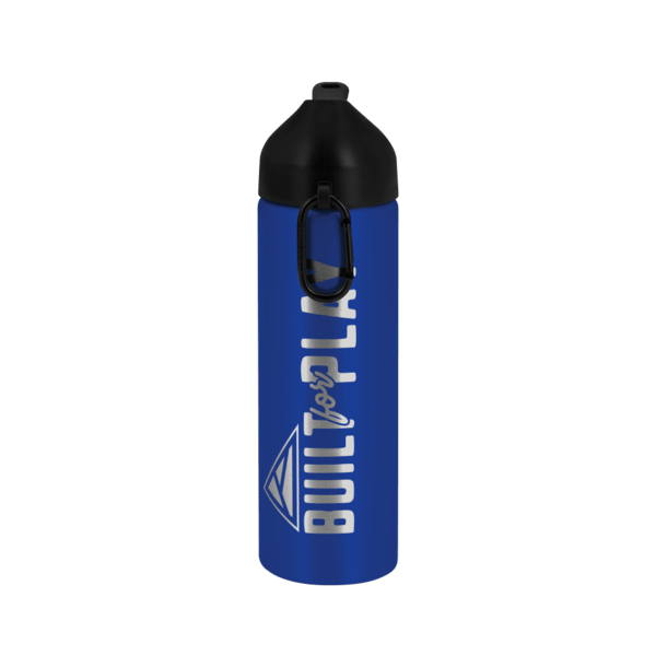 EasyFlow Recycled Aluminum Bottle w Straw Lid, custom water bottle with logo imprint 214