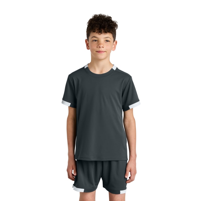 Sport-Tek Youth Club Short Sleeve Crew 13