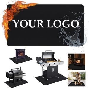 65 x 39 inch Double-Sided Fireproof Under Grill Mats 2