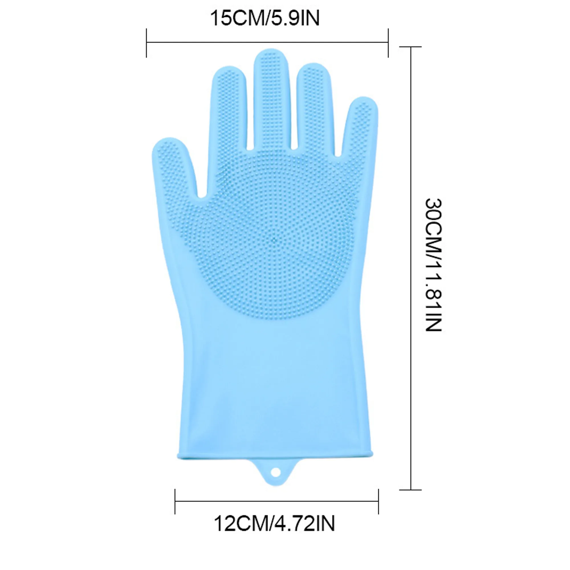 MOQ 50 Silicone Pet Bathing Gloves with Anti-Bite Protection 5