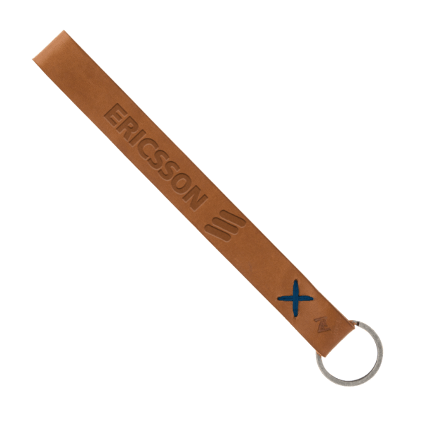 Hayward Leather Wrist Keychain with Metal Split-Ring 46