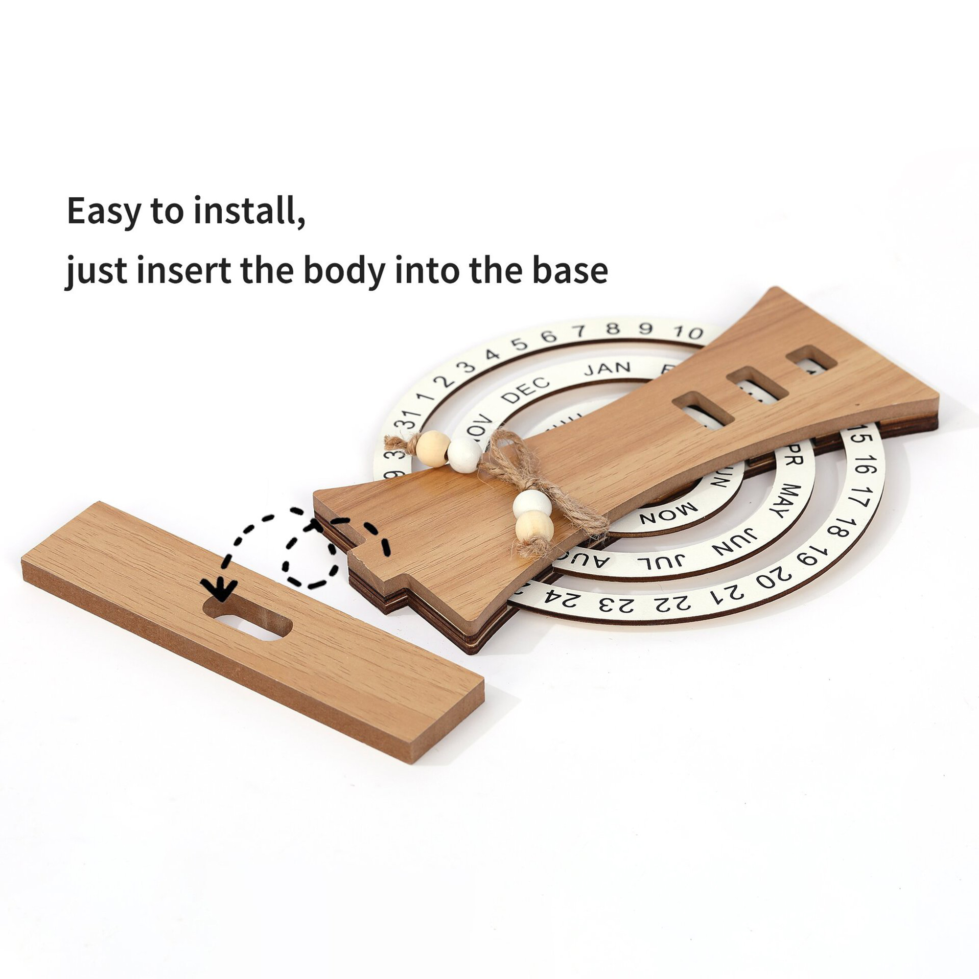 Wood Disc Calendar 1