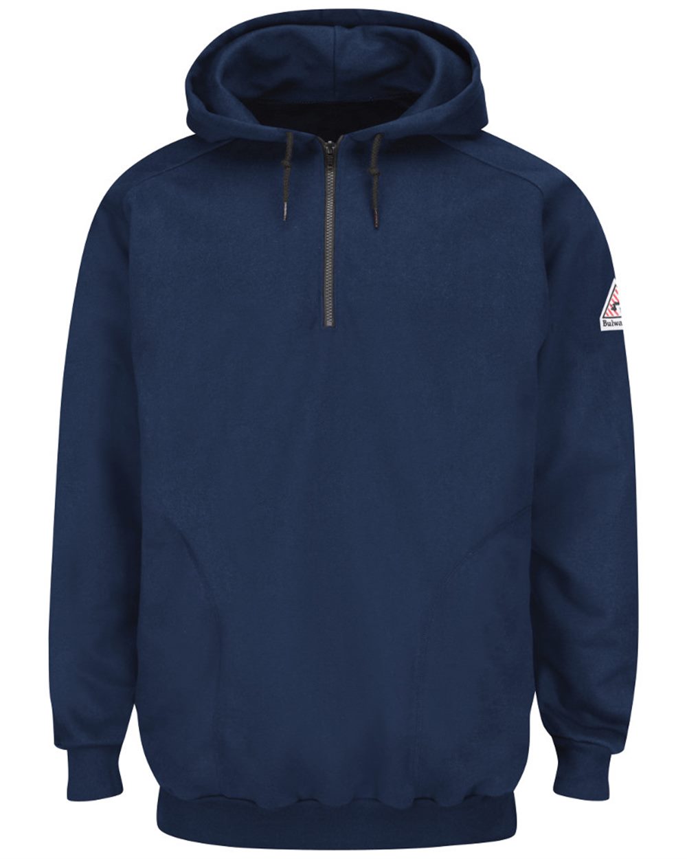 Pullover Hooded Fleece Sweatshirt Quarter-Zip