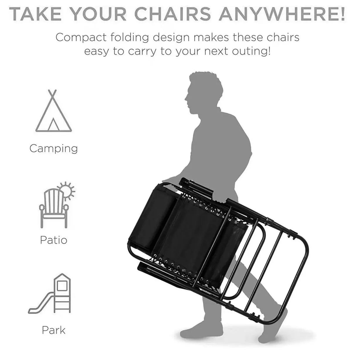 Foldable Zero Gravity Rocking Chair 6