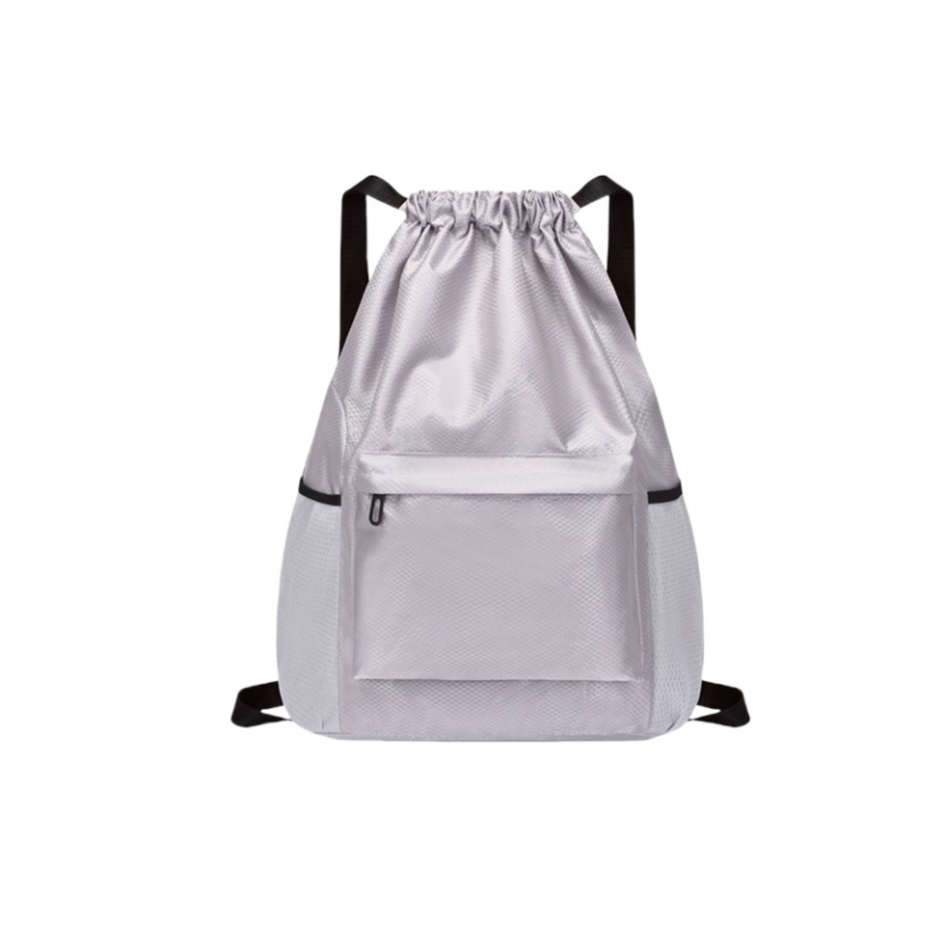 Waterproof Drawstring Backpack with Water Bottle Holder 2