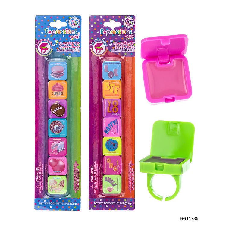 Lip Gloss Rings - 7 Dessert Flavors 1