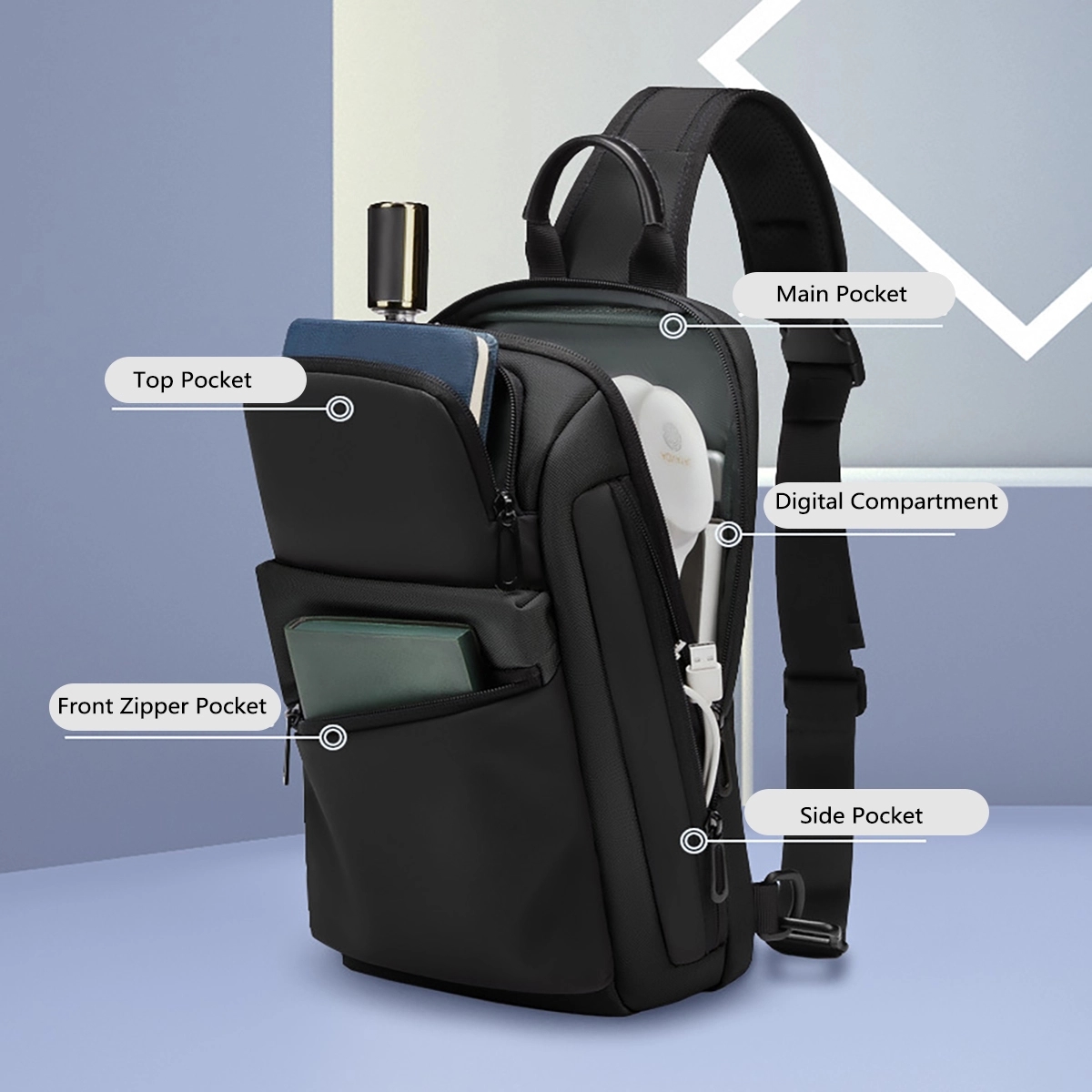 Multifunctional Men Outdoor Shoulder Bag 10