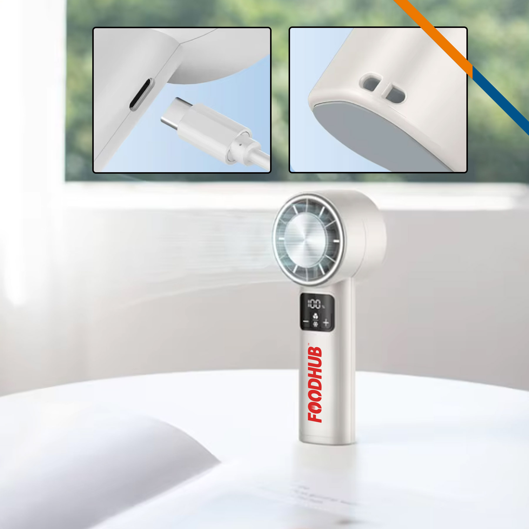 Ervin Mini Ice Cooling Handheld Fan 5