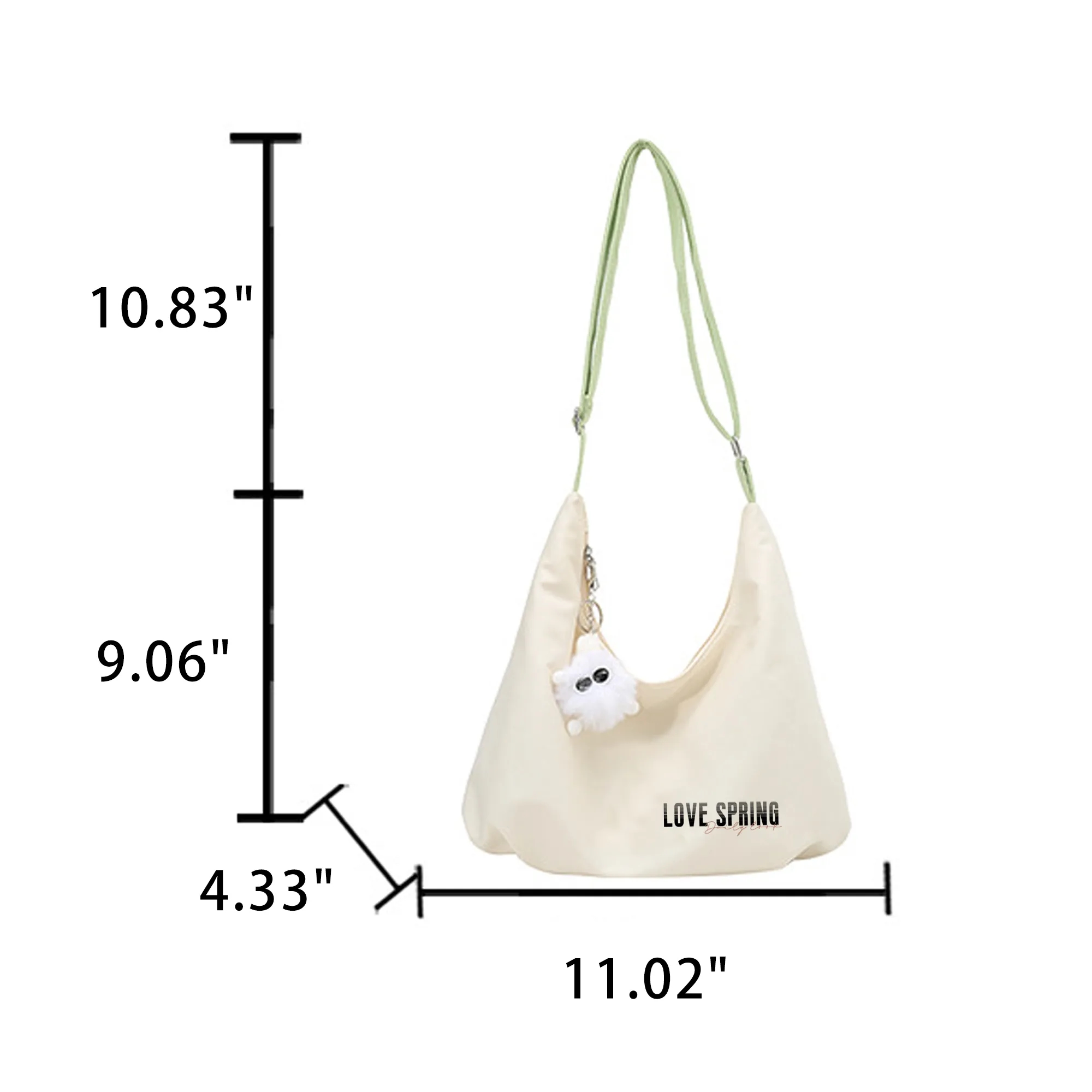 Tote Bag Shopping Grocery Canvas Crossbody Hobo Handbag " 4