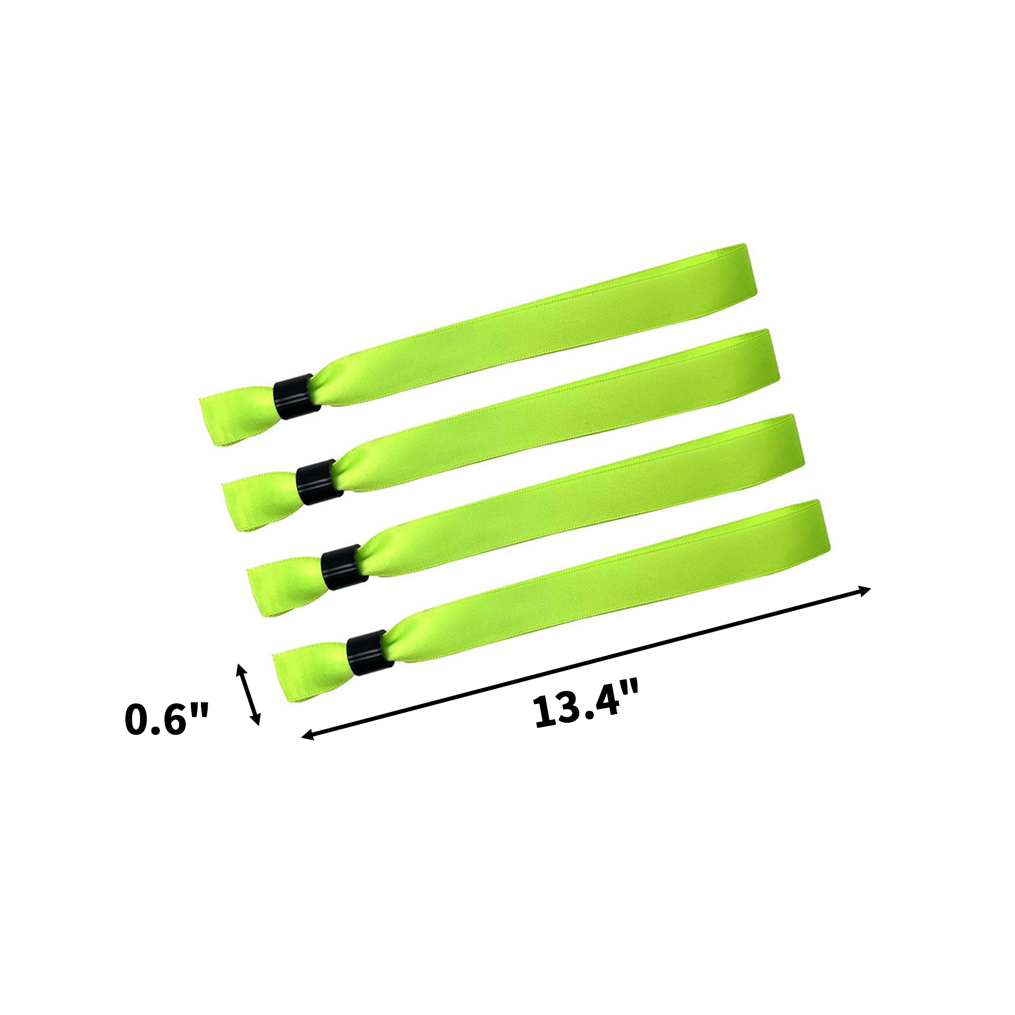 Full Color Sliding Bead Woven Wristband 13.4" 9