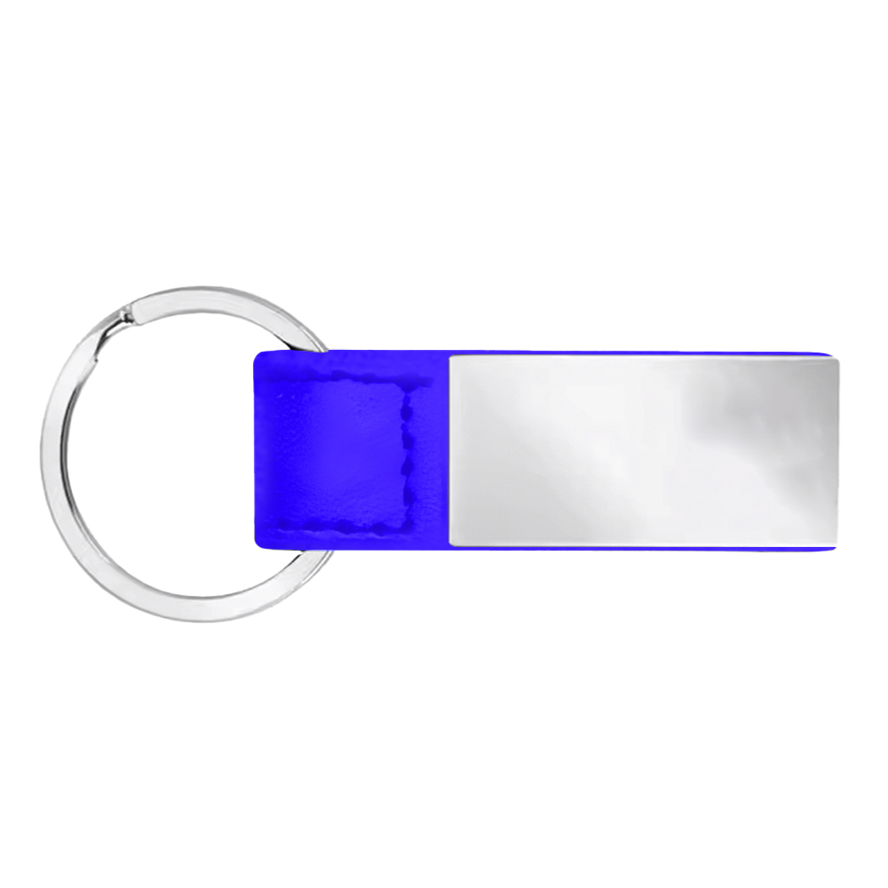 SleekPlate Leather & Metal Key Fob 22