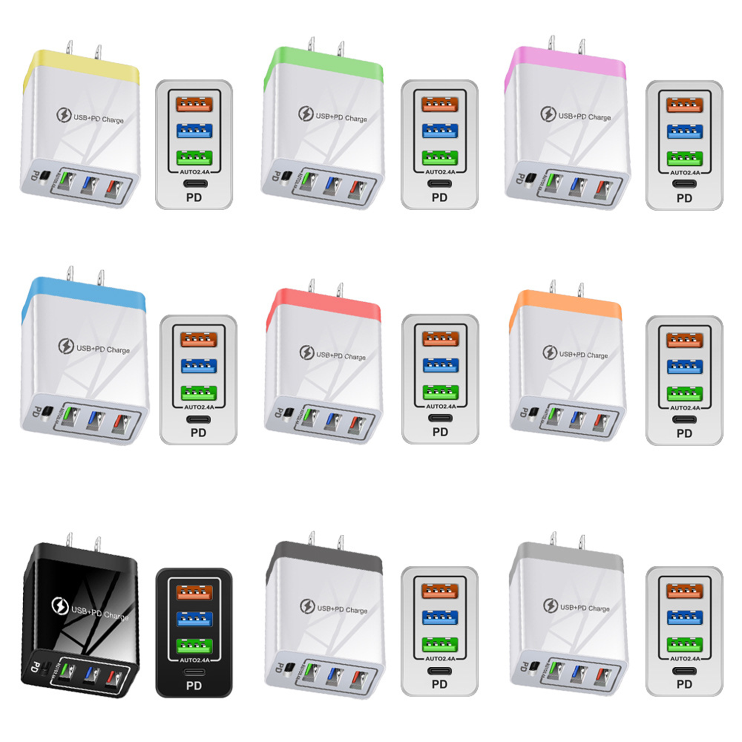 Travel USB Fast Chargers 2