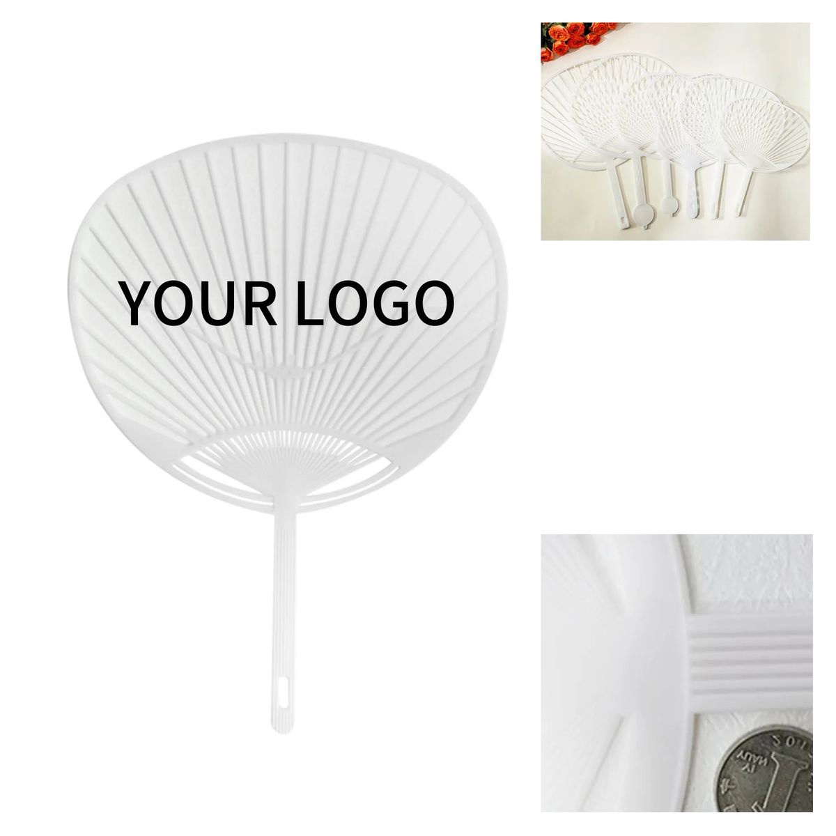 Durable Plastic Hand Fan for Festivals or Games 2