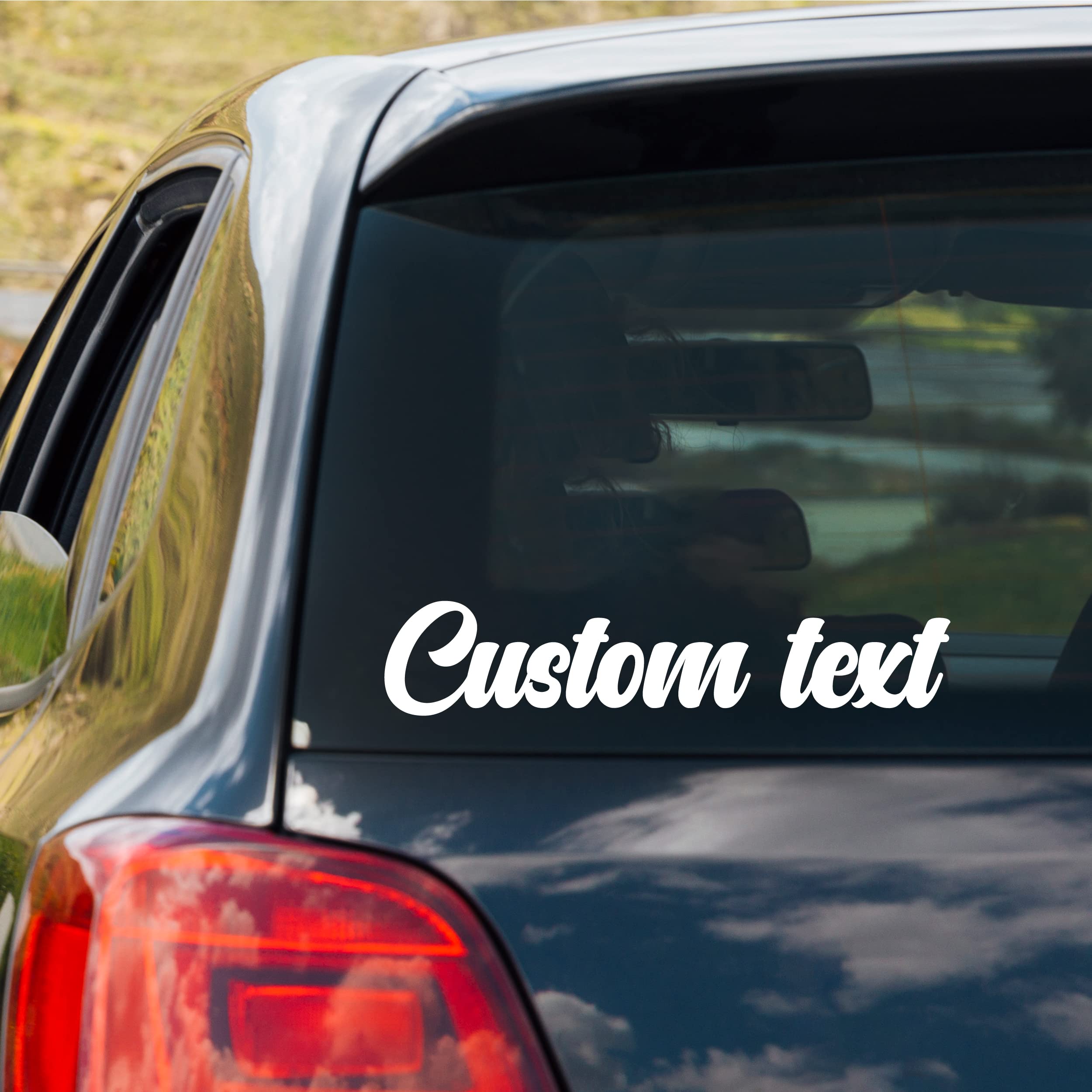 Custom Car Window Decals - Waterproof & Transparent 3
