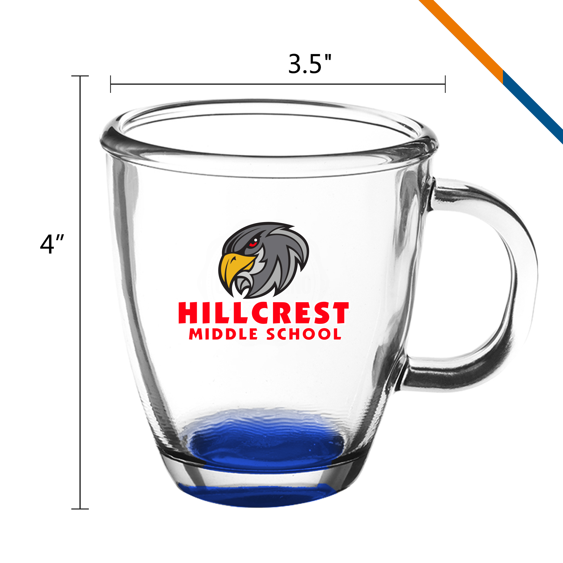Roward Glass Coffee Mugs - 11.75 OZ. 7