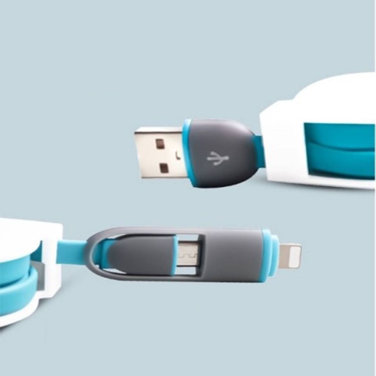 2 In 1 Retractable Multifunction USB Data Charging Cable 6