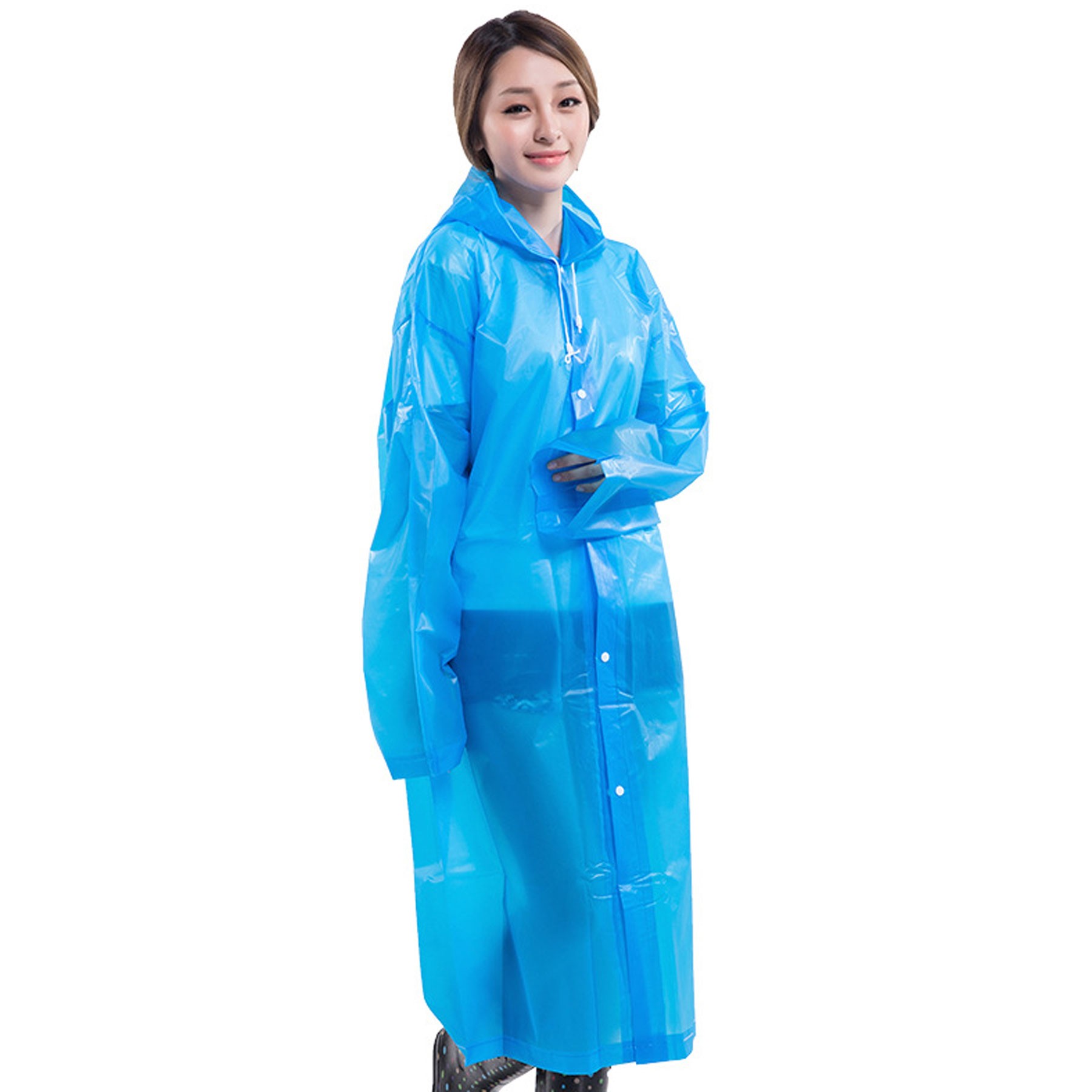 EVA Rain Ponchos Reusable Raincoat 7