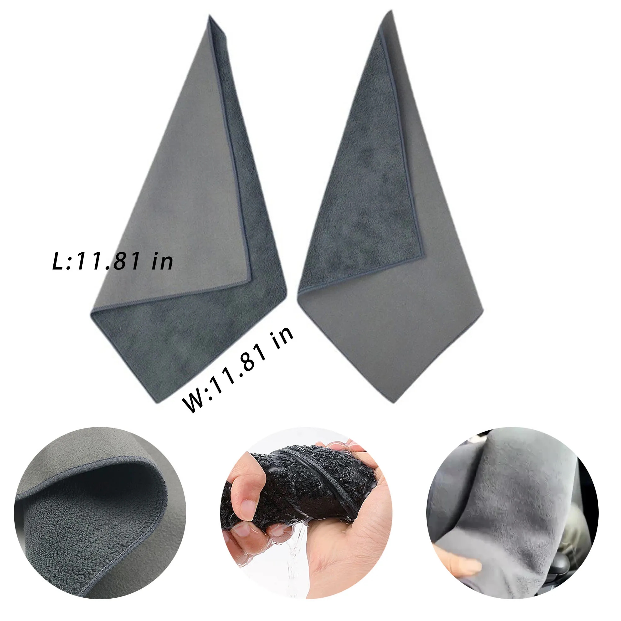 The Coral Fleece Cloth With Logo For Car Cleaning