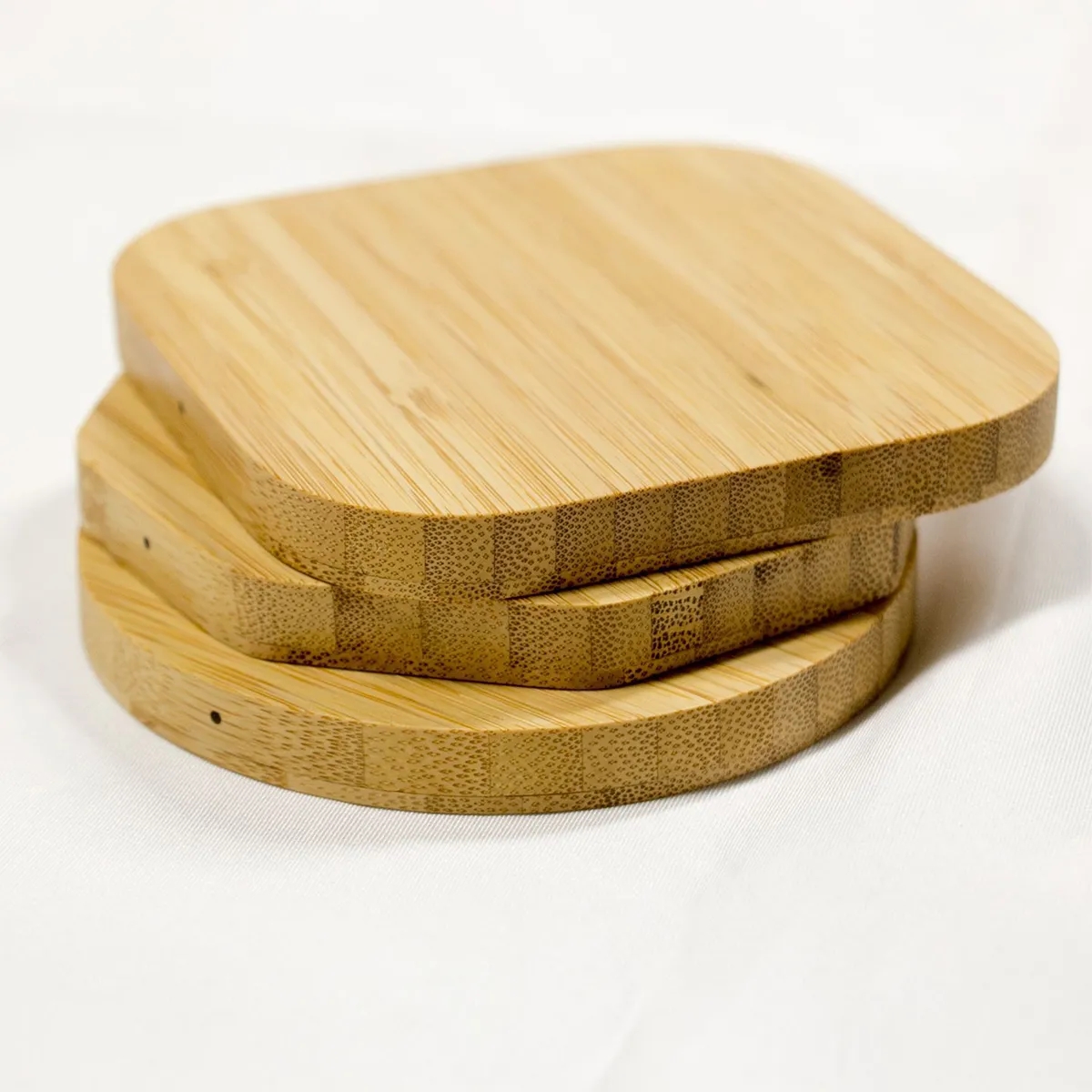 Bamboo Wood Cell Phone Fast Wireless Charger 2