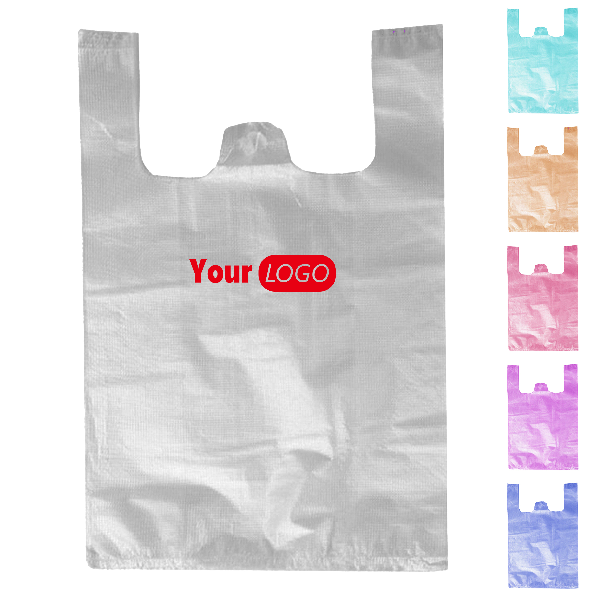 Plastic Reusable T-Shirt Bag 4