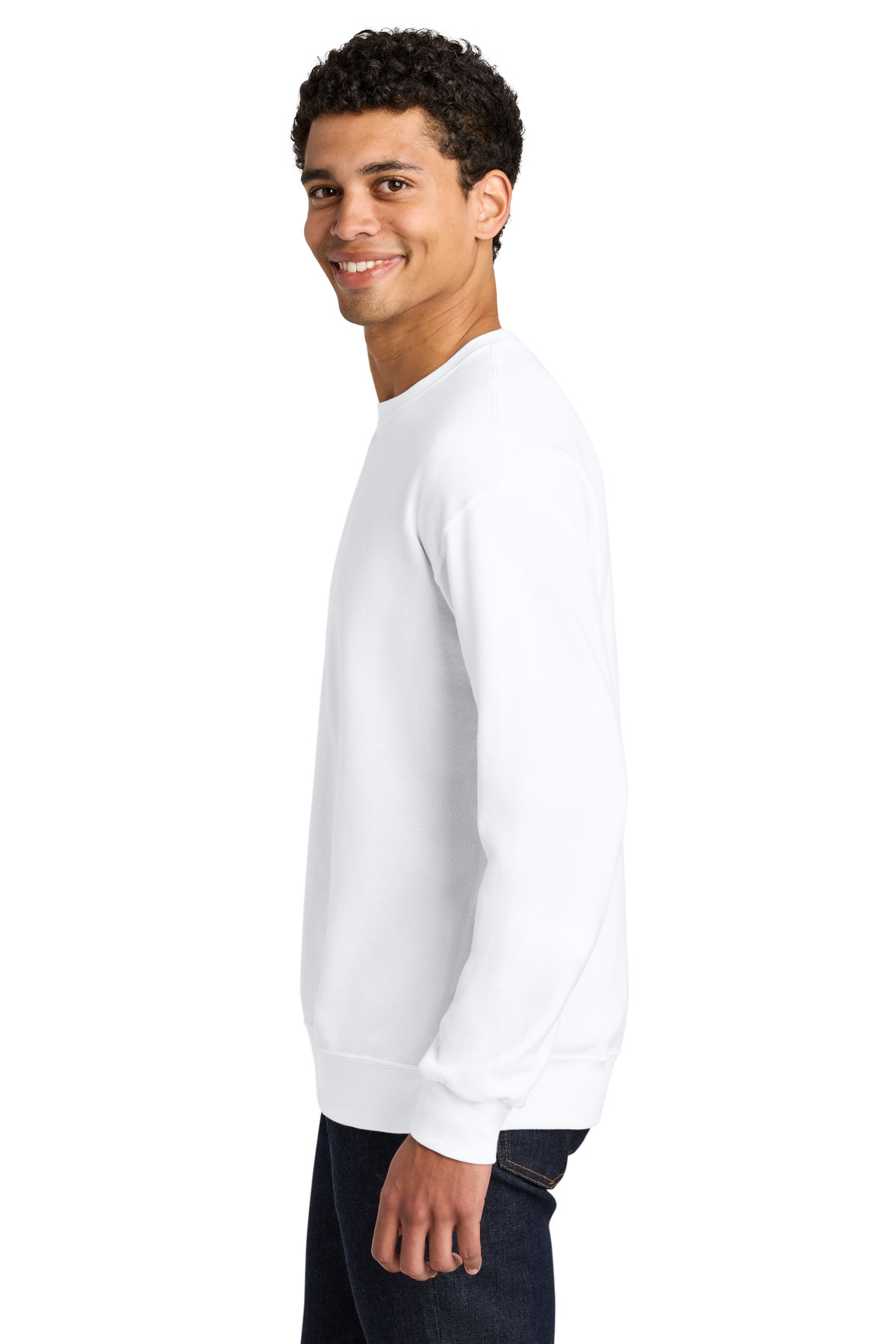 Jerzees Ultimate Unisex CVC Ring Spun Crewneck Sweatshirt IC48M 41