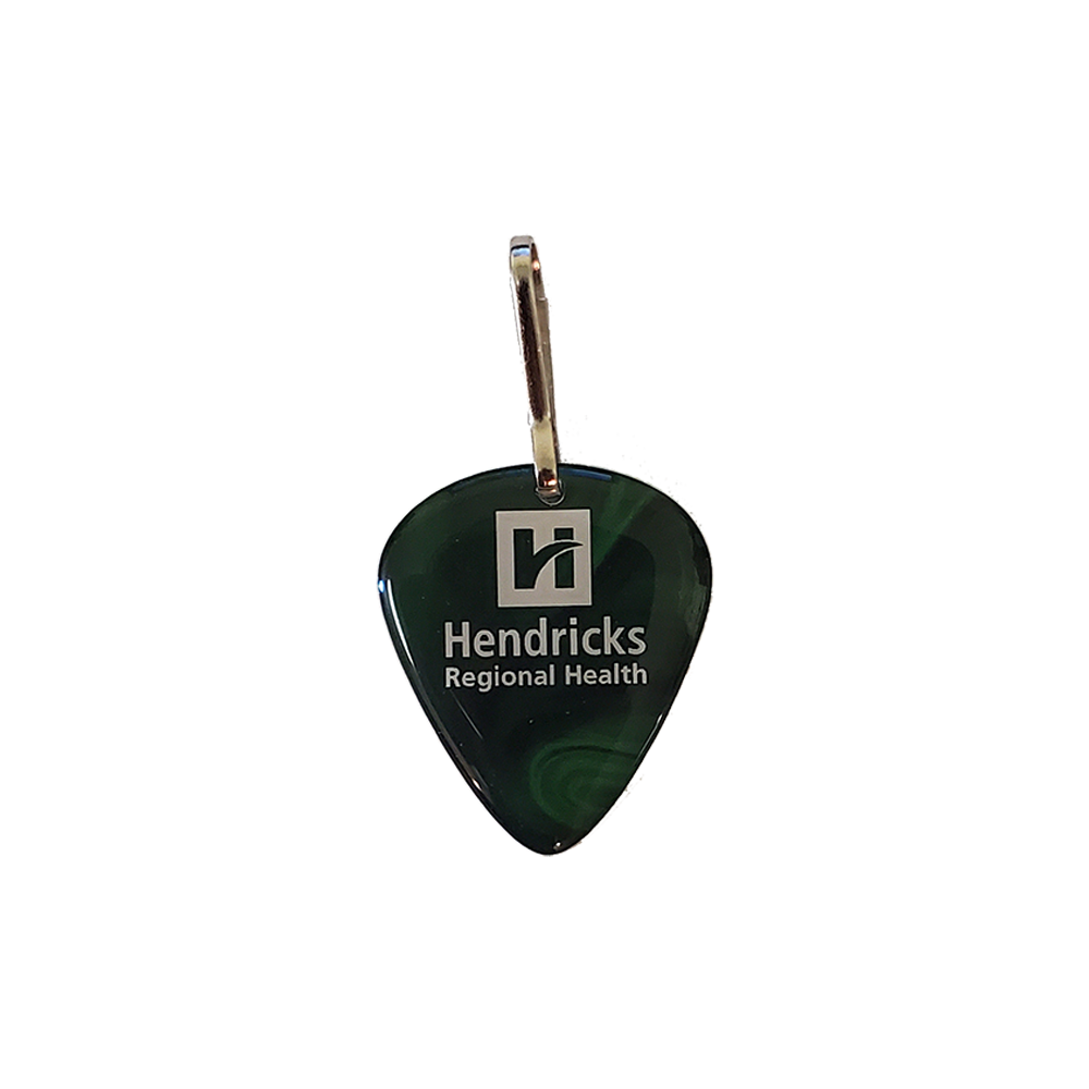 Novelty Pick with Single Sided Imprint with Zipper Pull Attachment 3
