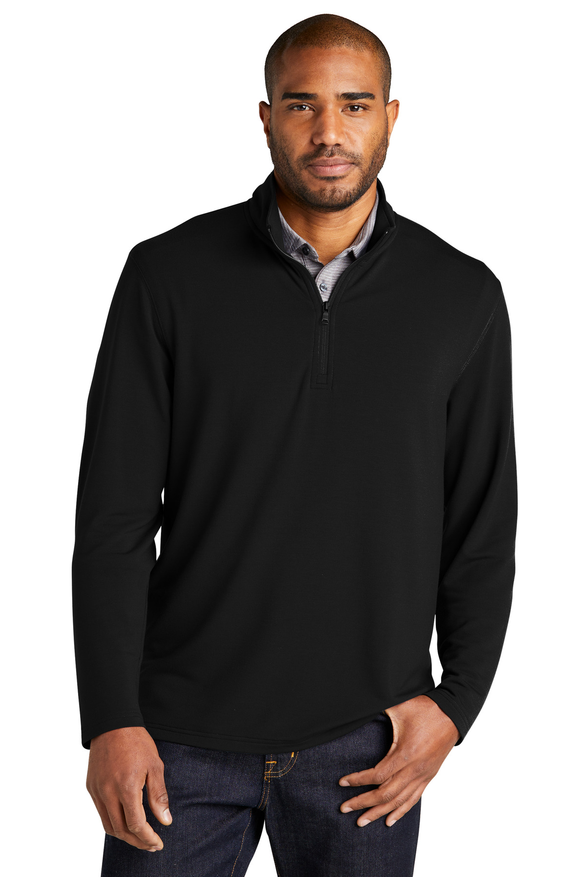 Port Authority Microterry 1/4-Zip Pullover K825, custom hoodie or sweatshirt with logo imprint 42