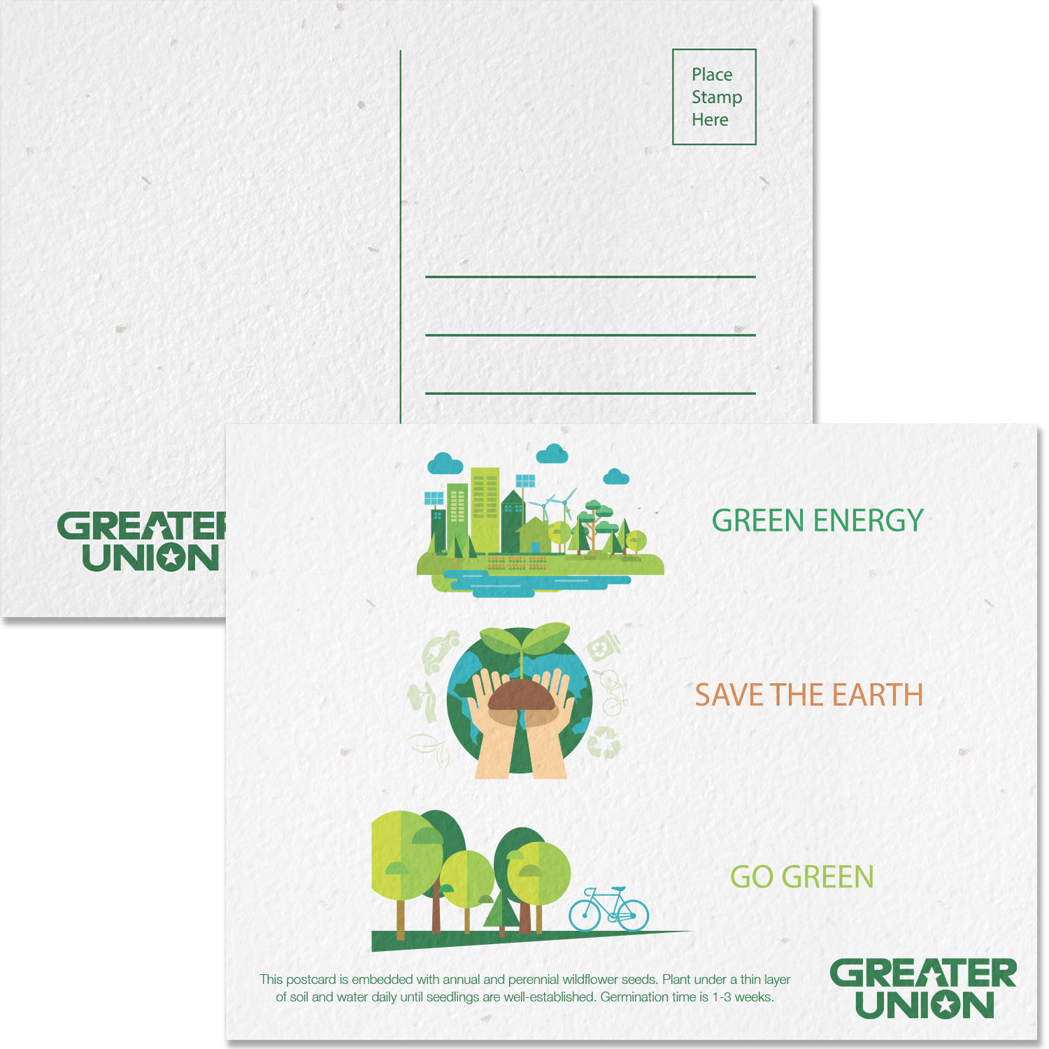 Premium Seeded Paper Postcard 1