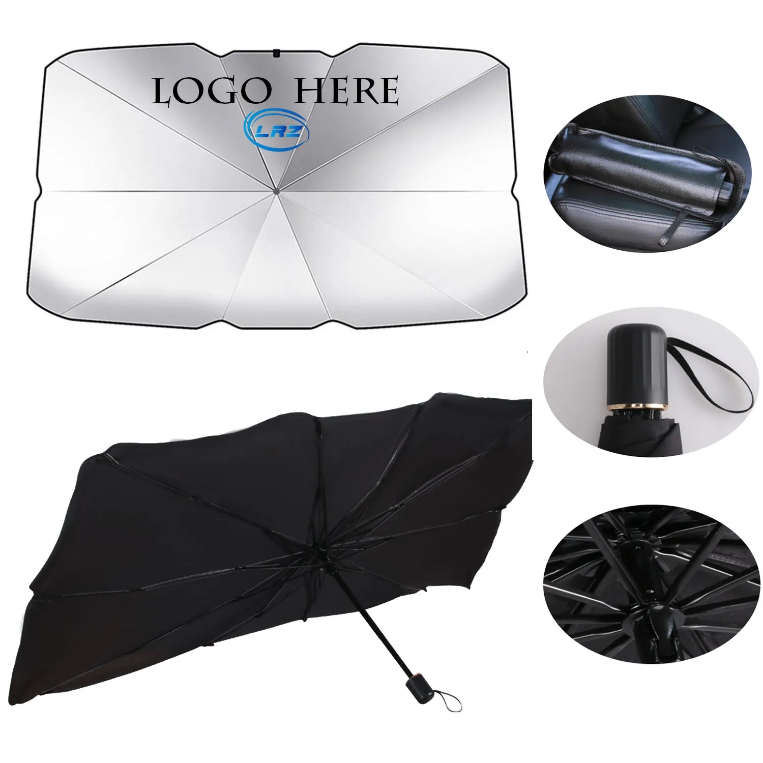 Car Front Window Foldable Umbrella Reflective Sunshade 3